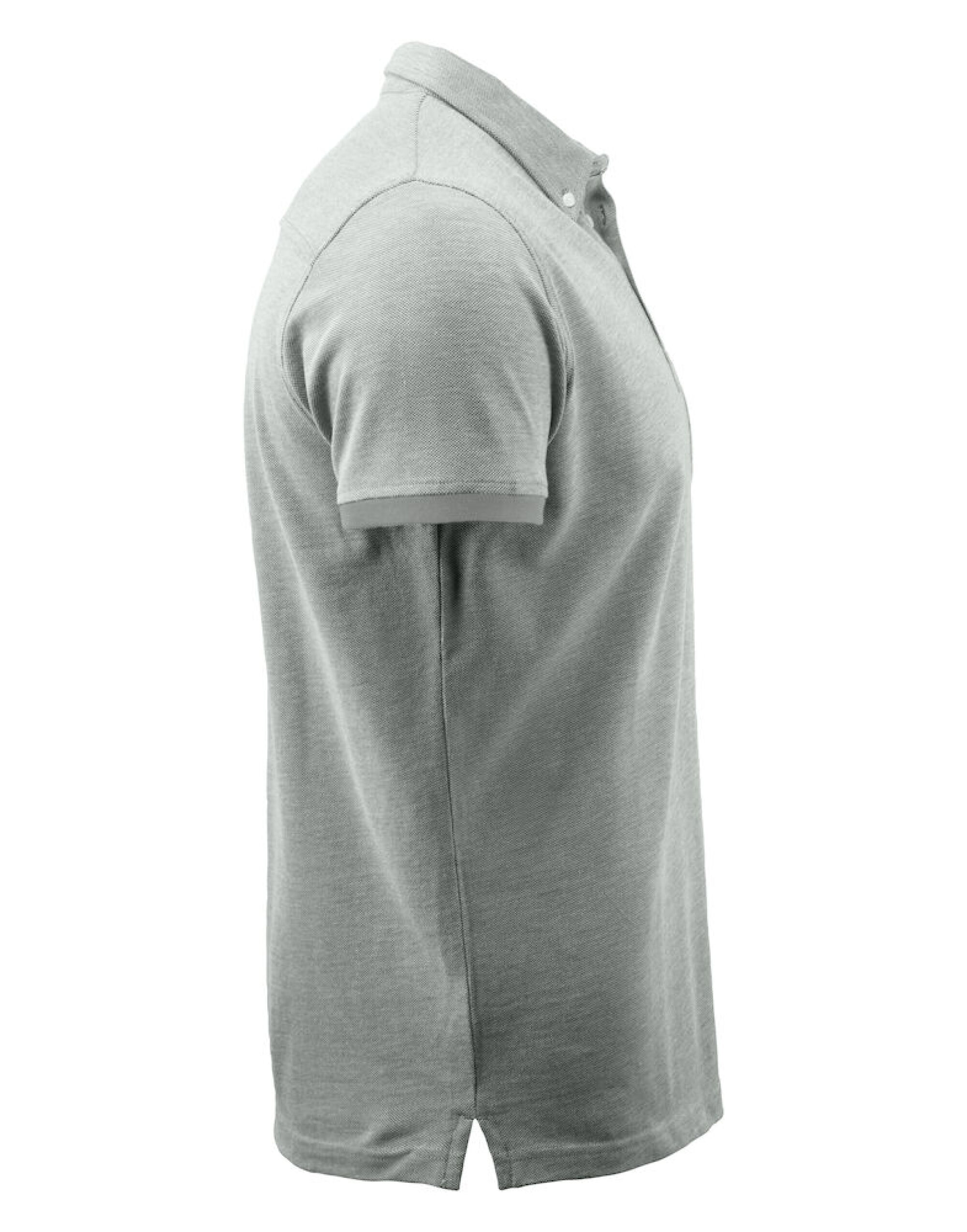 HAR2135030 Larkford Pique Polo Shirt Grey Melange