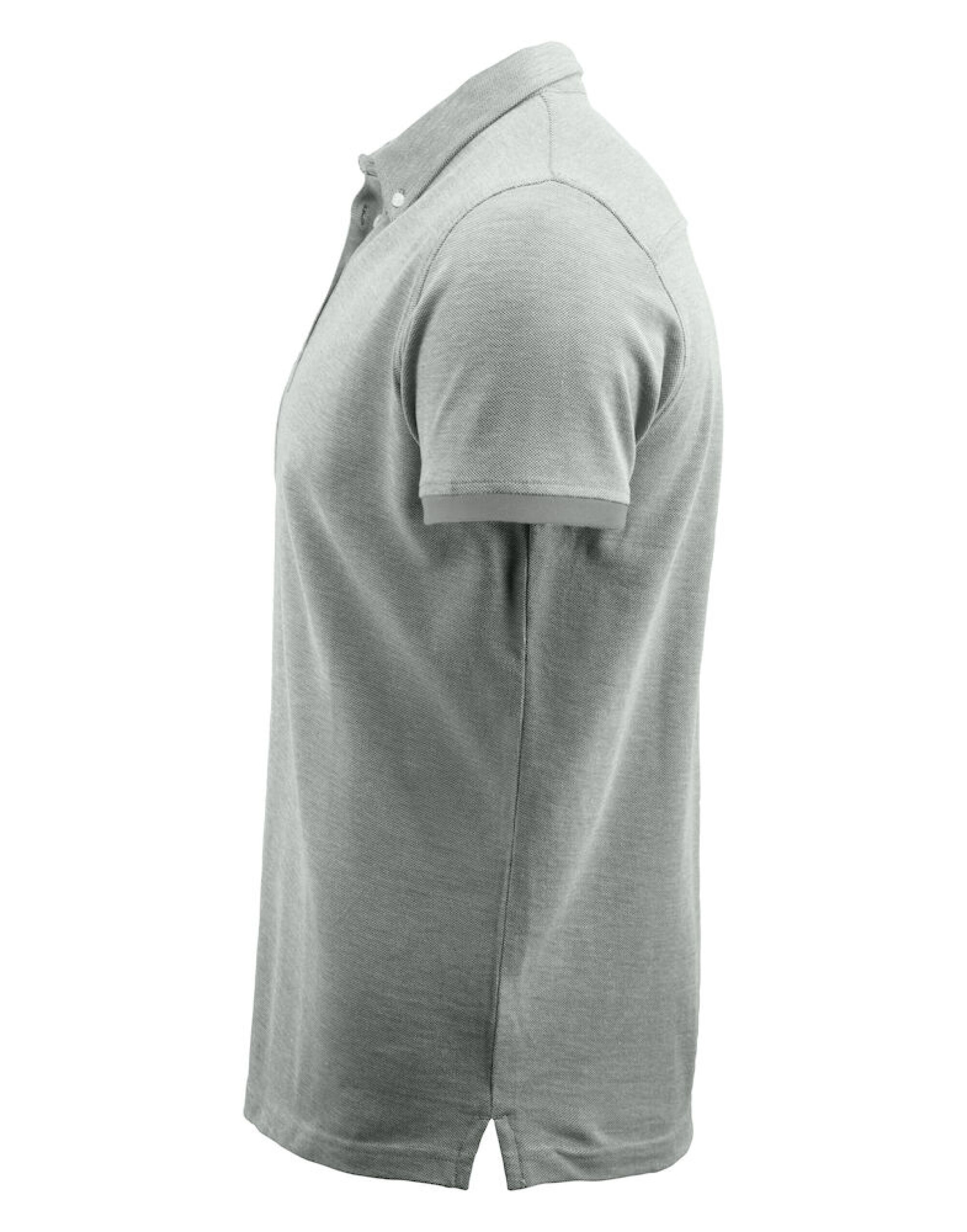 HAR2135030 Larkford Pique Polo Shirt Grey Melange