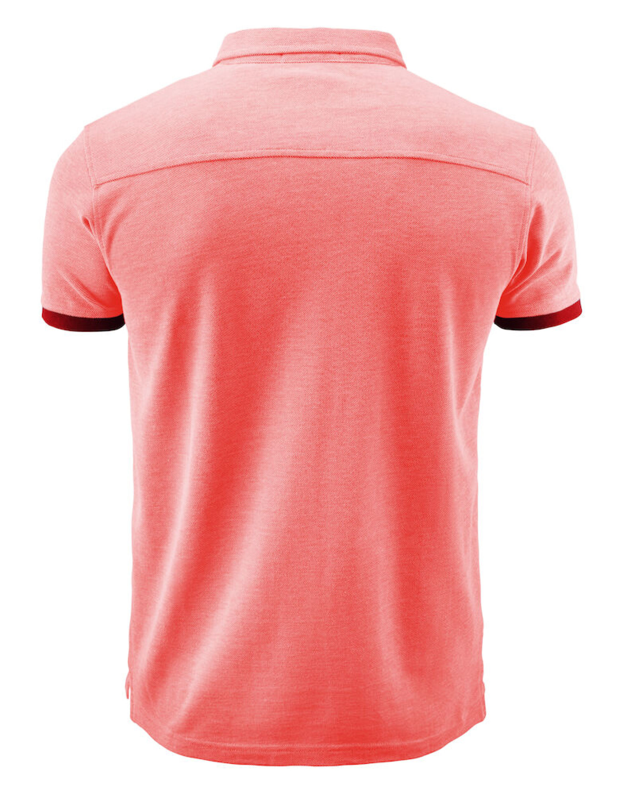 HAR2135030 Larkford Pique Polo Shirt Red Melange