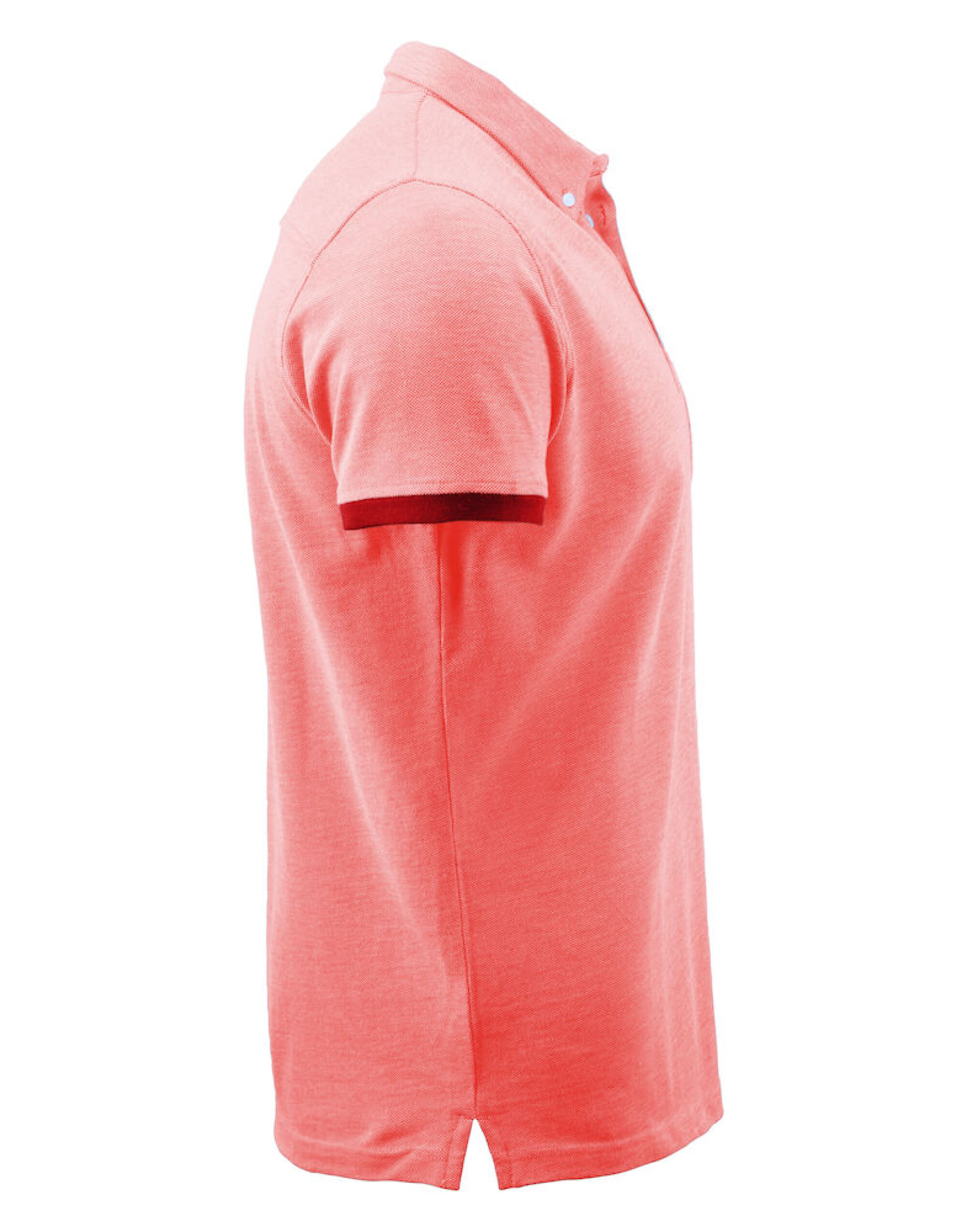 HAR2135030 Larkford Pique Polo Shirt Red Melange