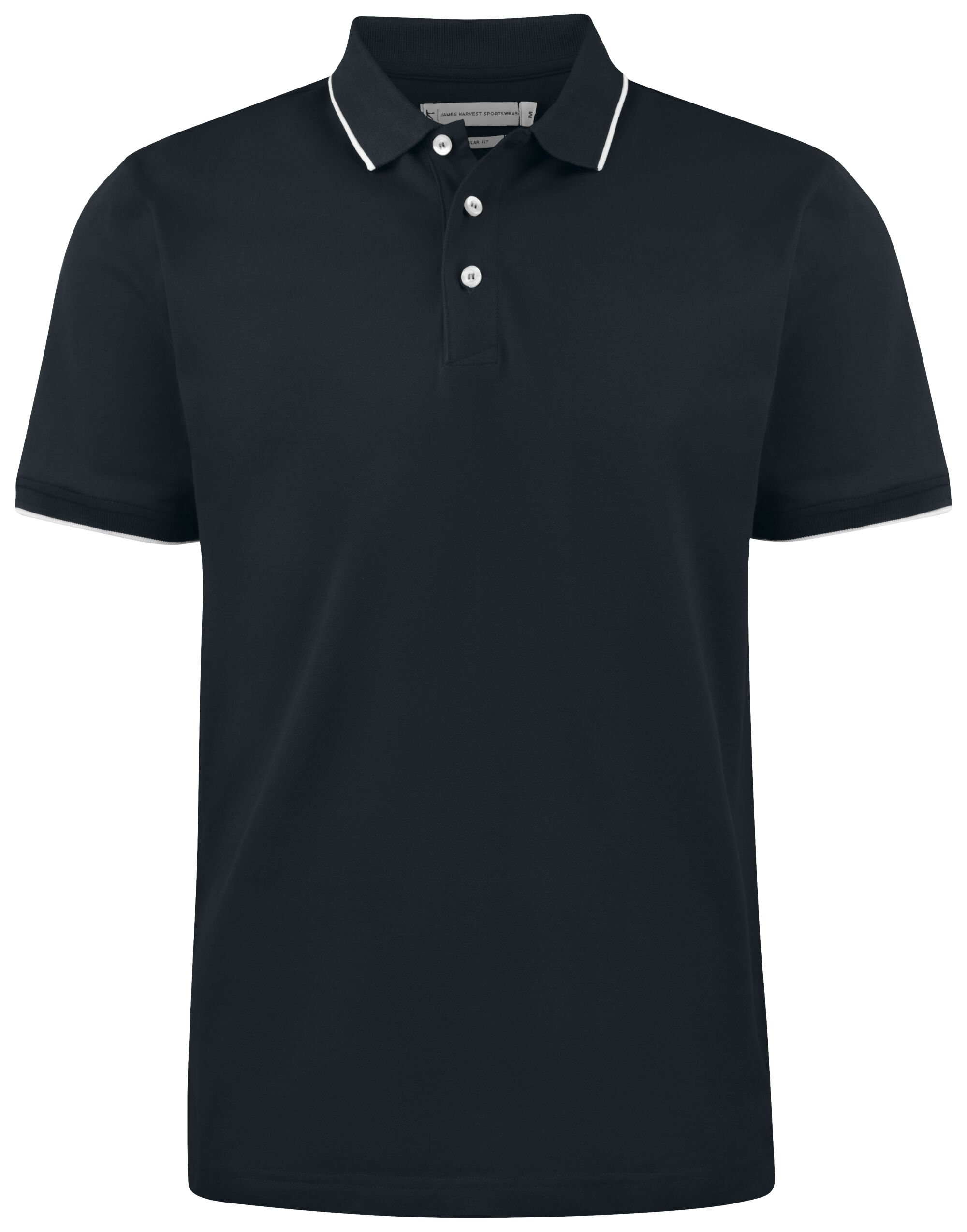 HAR2135035 Greenville Regular Polo Shirt Black HAR2135035 Greenville Regular Polo Shirt Black