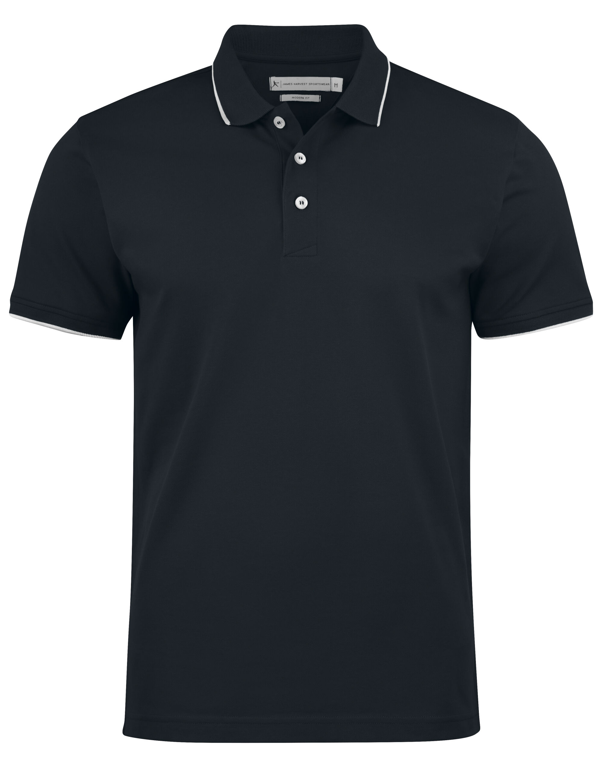 HAR2135036 Greenville Modern Polo Black