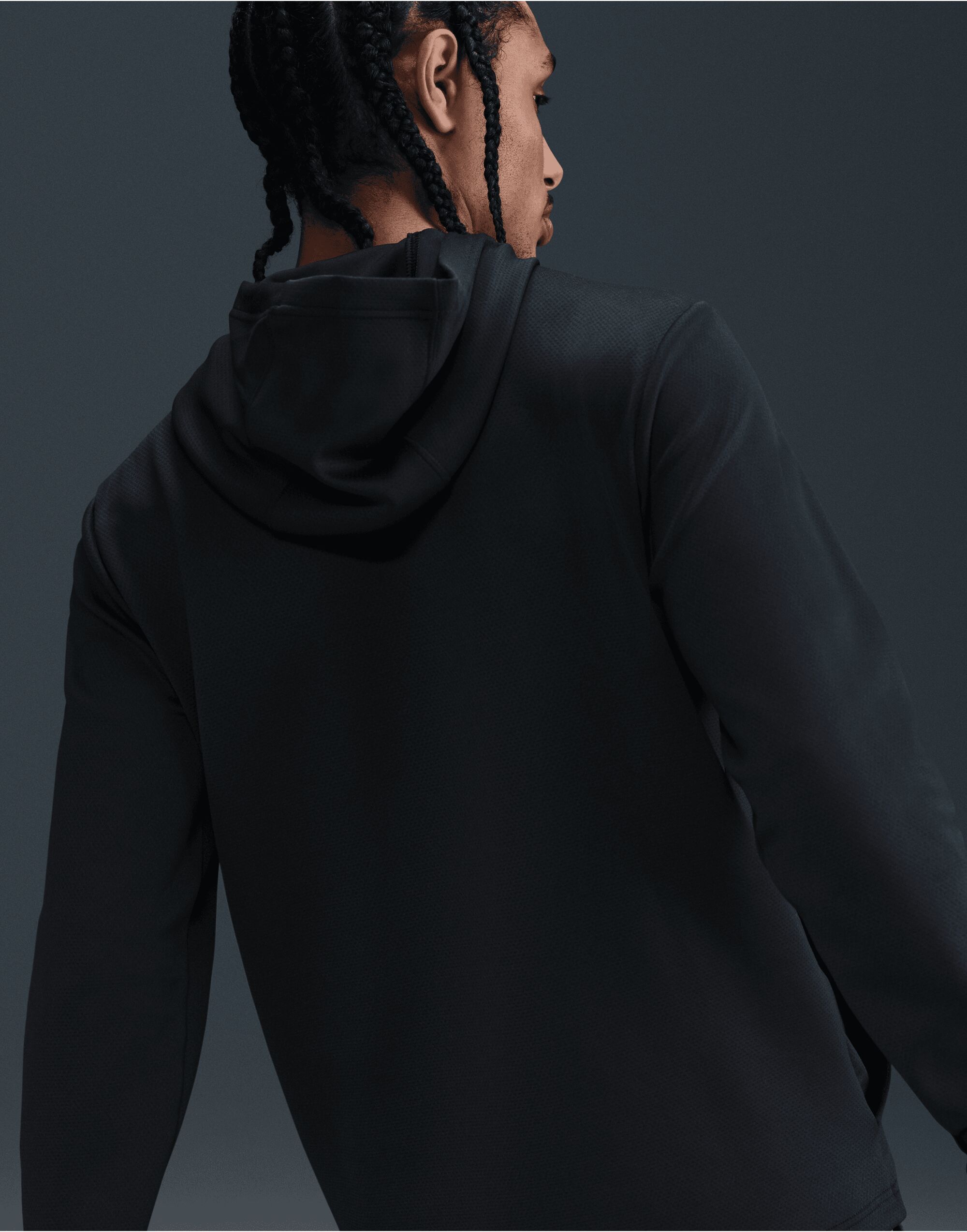 HM5645 Black/Black/White Dri-FIT Therma Flex Hoody