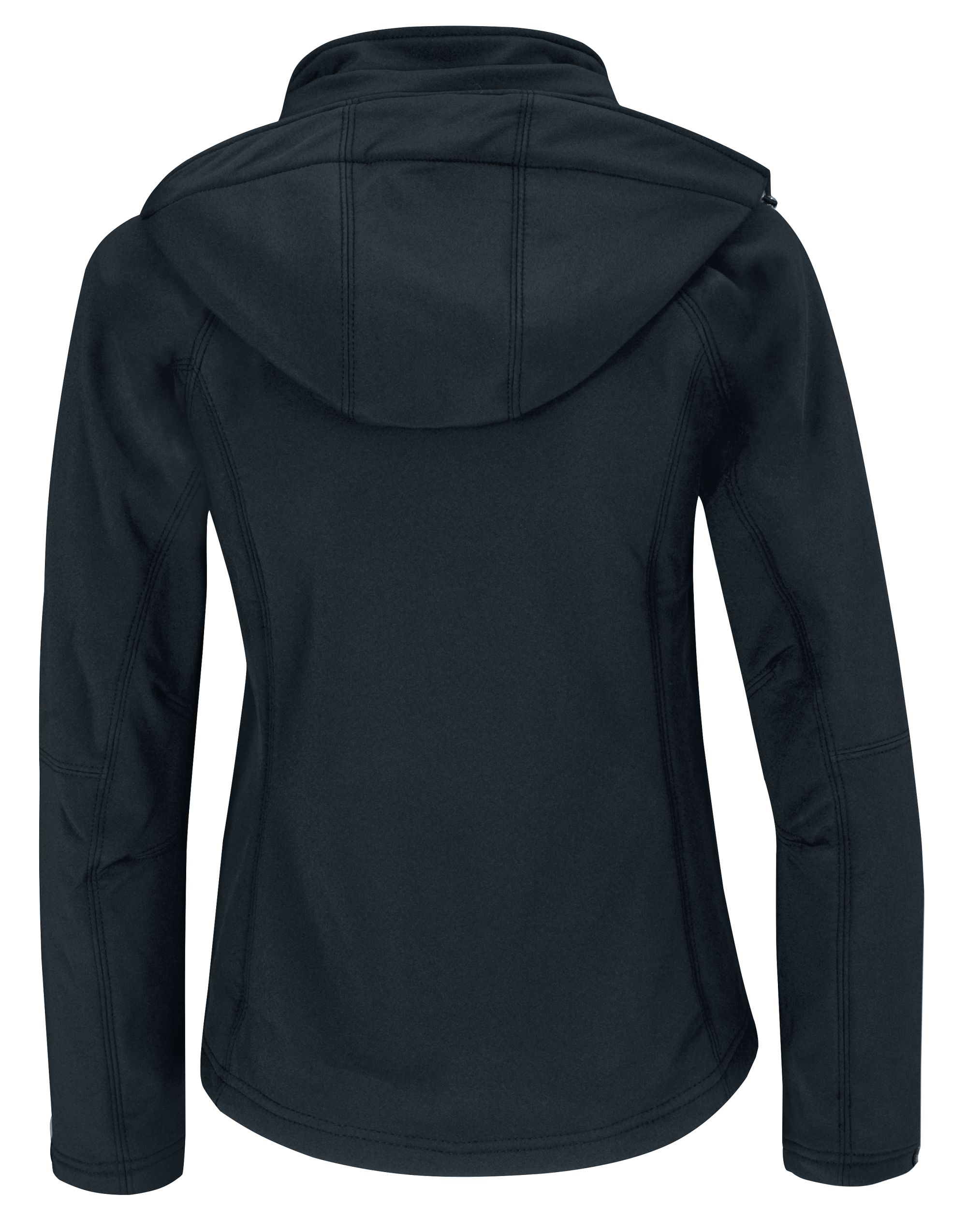JW937 Navy Women’s Hooded 3-Layer Softshell