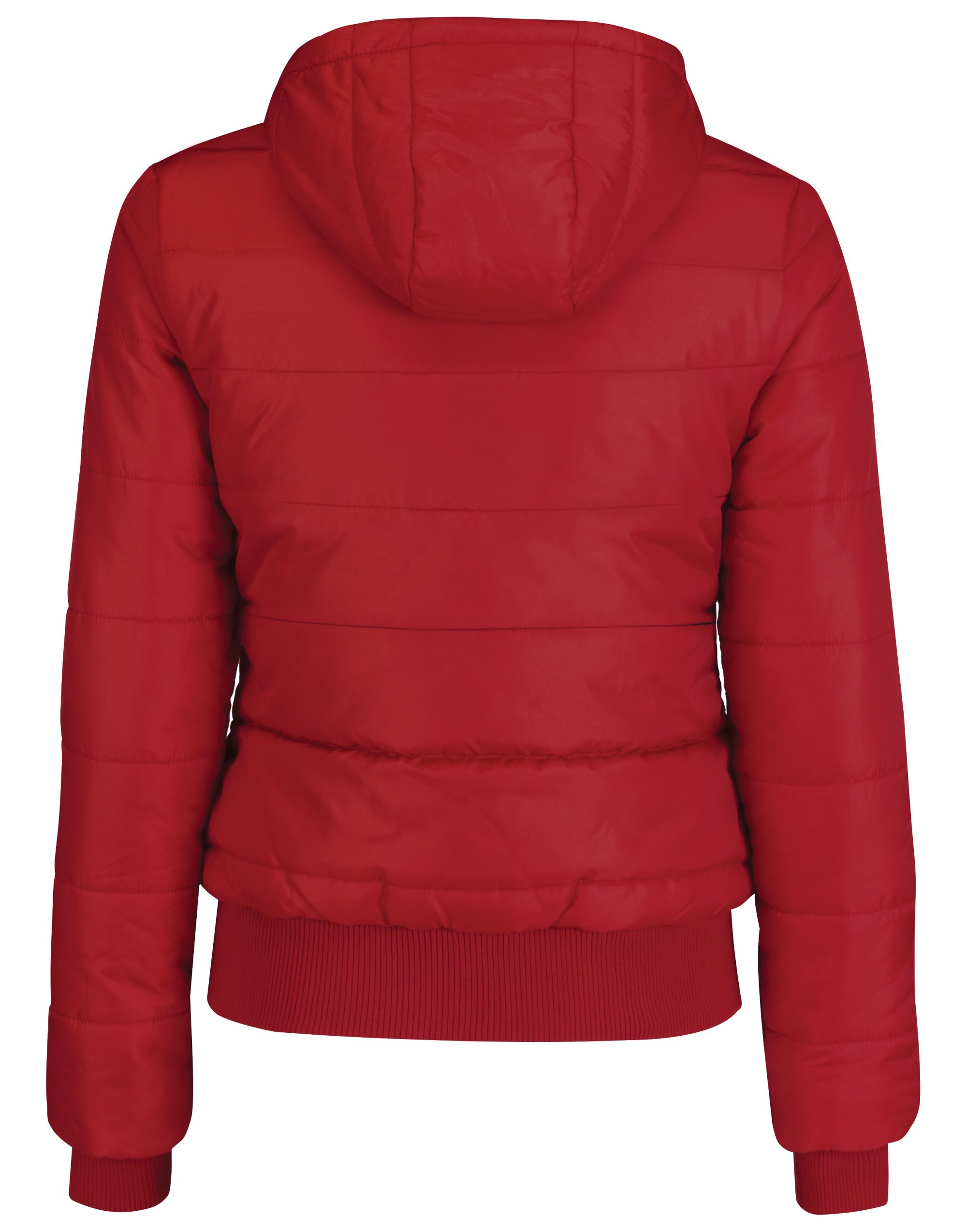 JW941 Women’s Superhood Puffer Bomber Jacket Red
