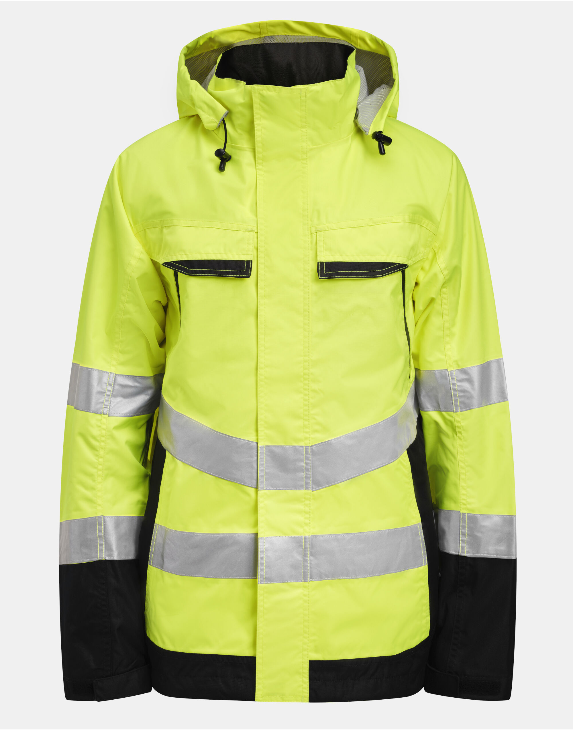 JM1283 Shell Jacket Hi-Vis Yellow/Black