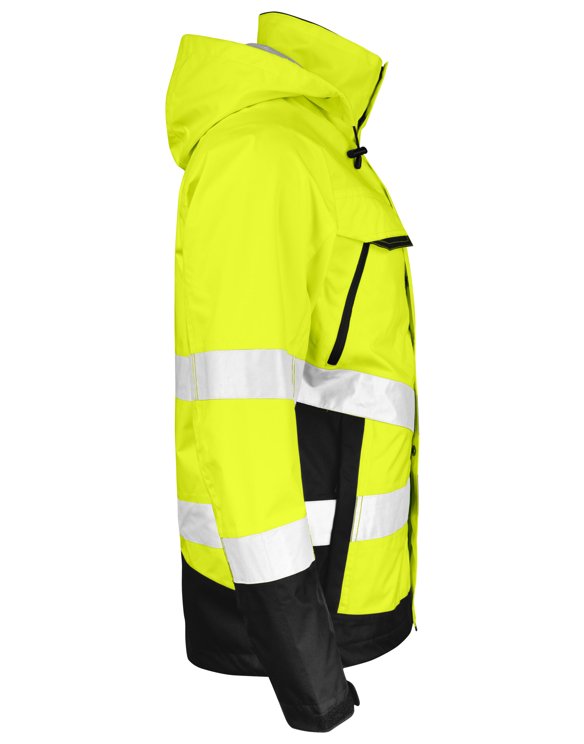 JM1283 Shell Jacket Hi-Vis Yellow/Black