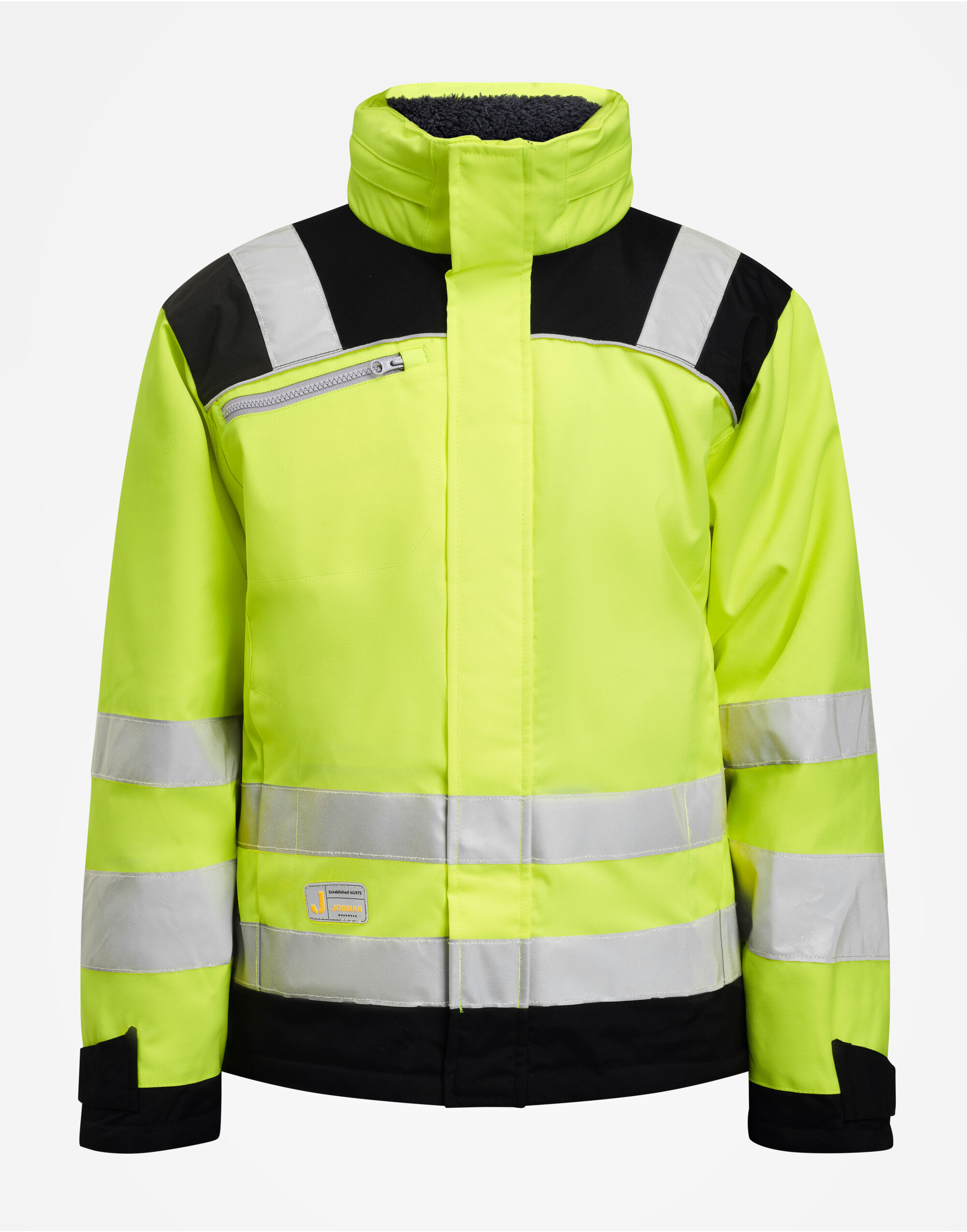 JM1347 Winter Jacket Star Hi-Vis Yellow/Black