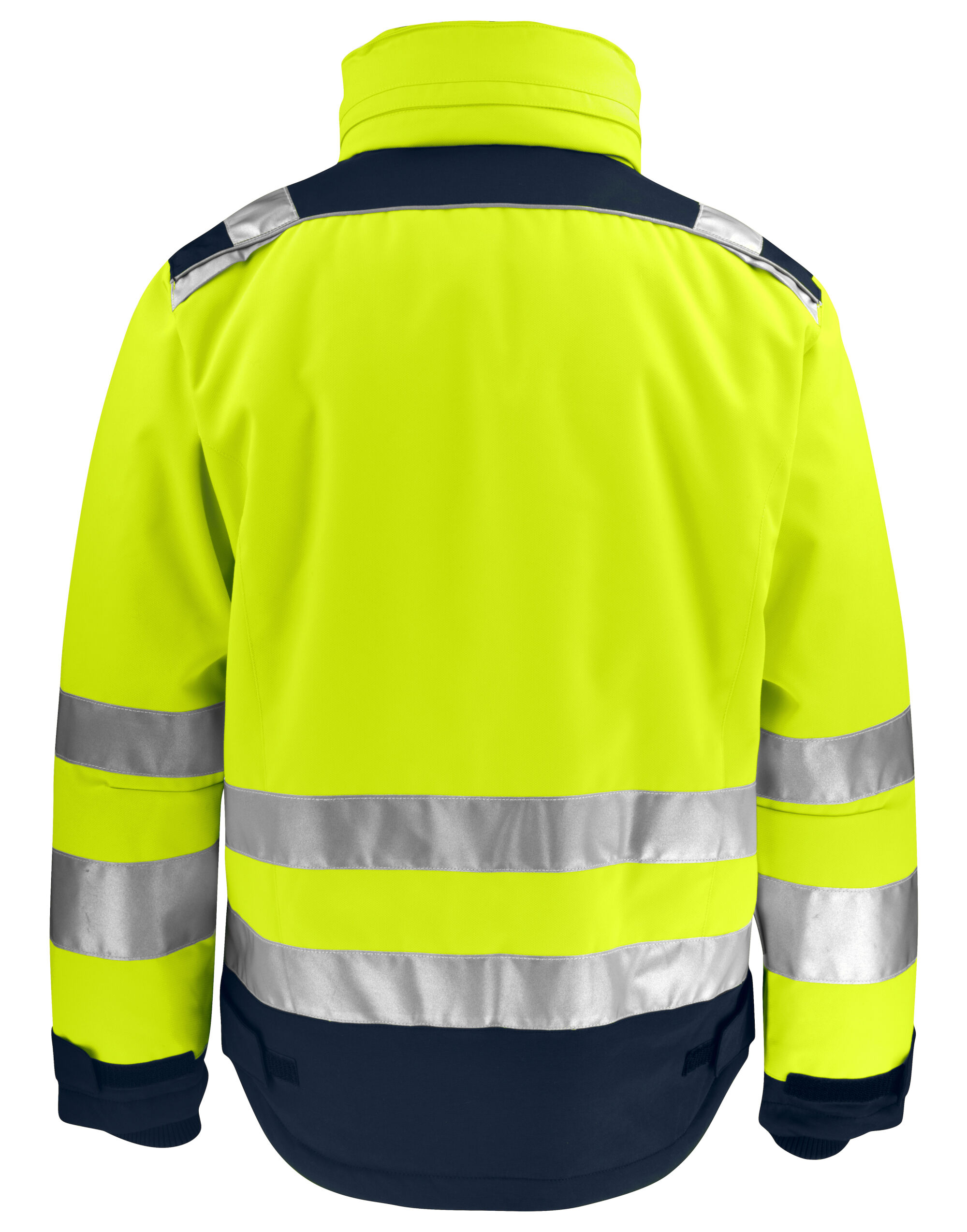 JM1347 Winter Jacket Star Hi-Vis Yellow/Navy
