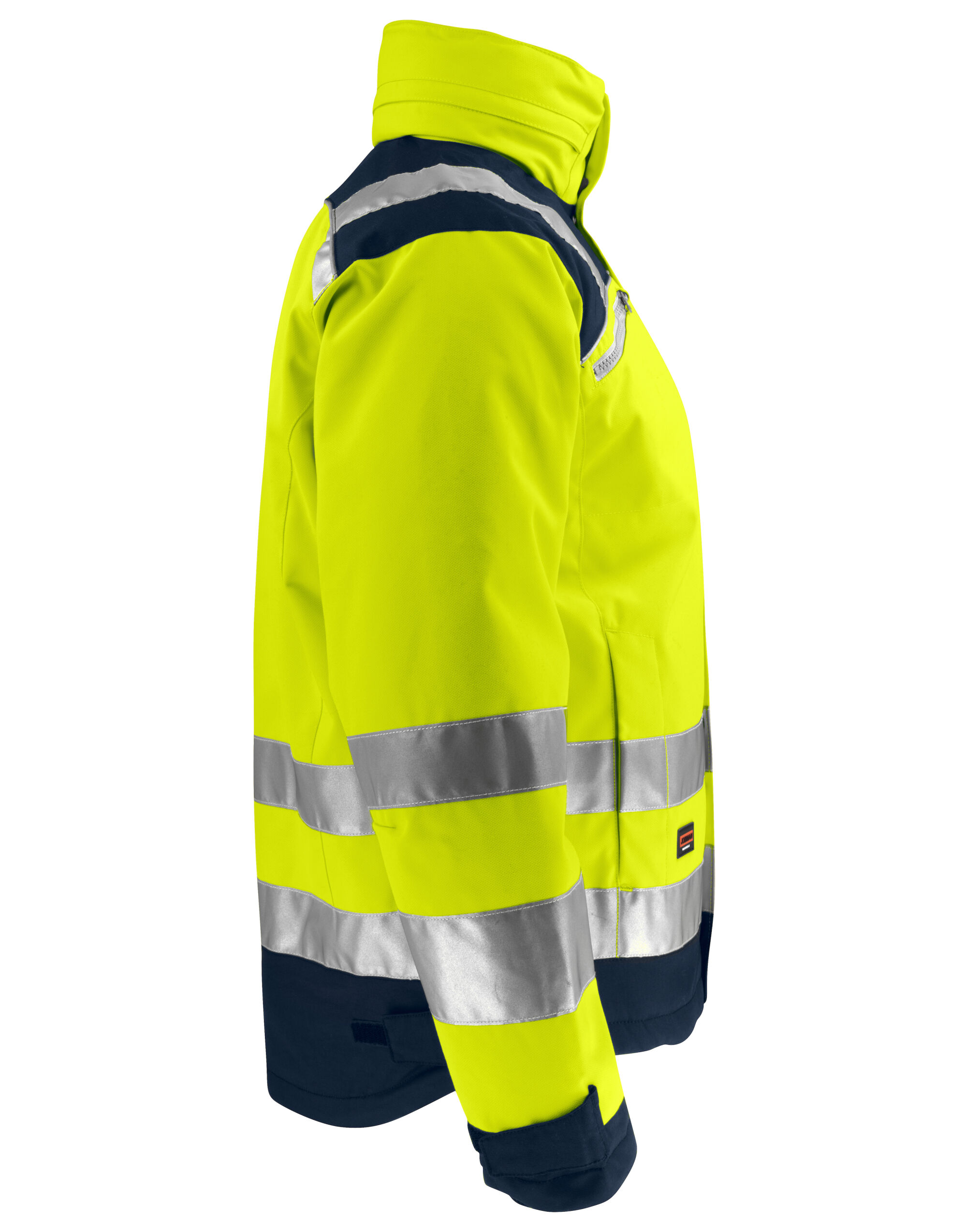 JM1347 Winter Jacket Star Hi-Vis Yellow/Navy