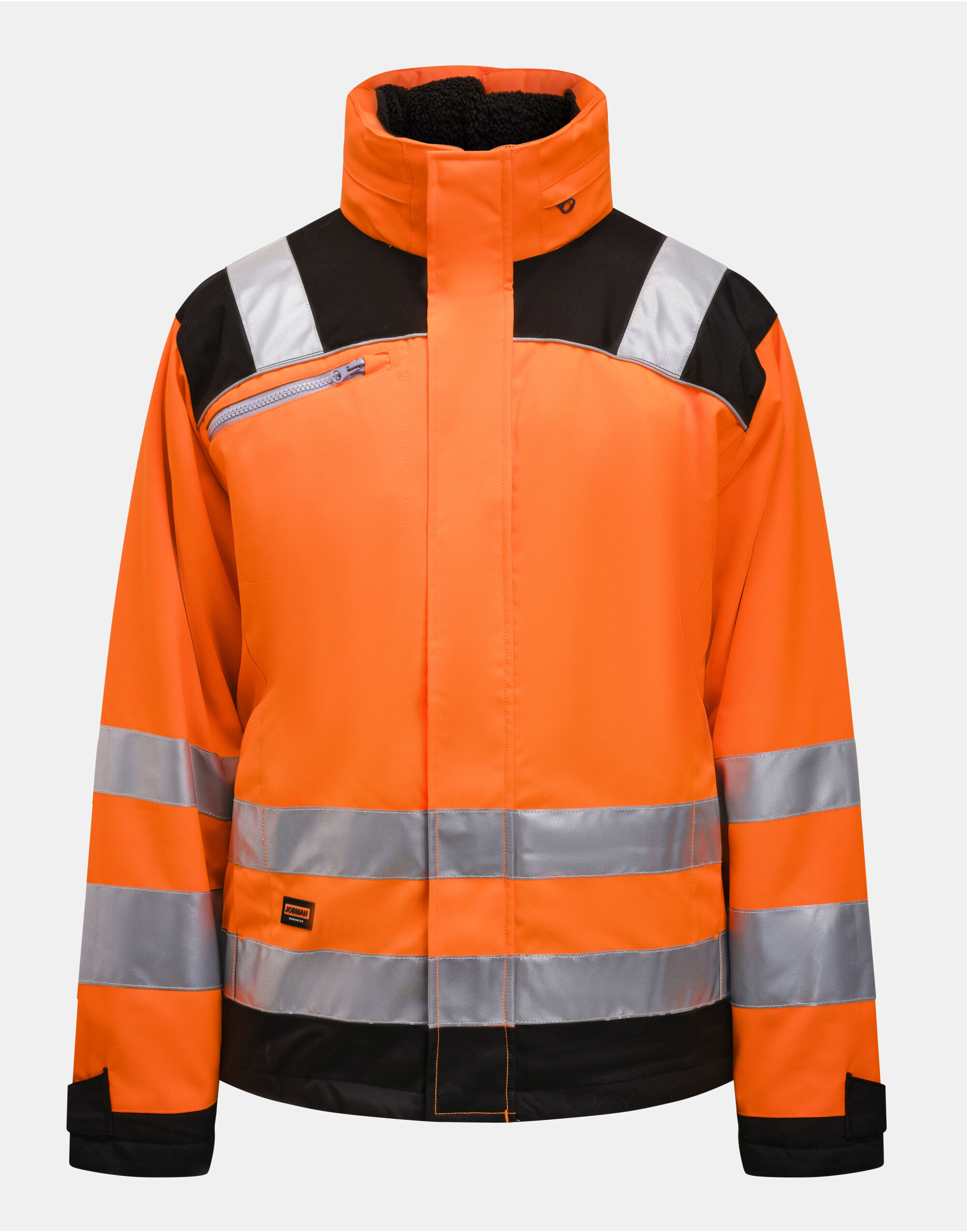 JM1347 Winter Jacket Star Hi-Vis Orange/Black