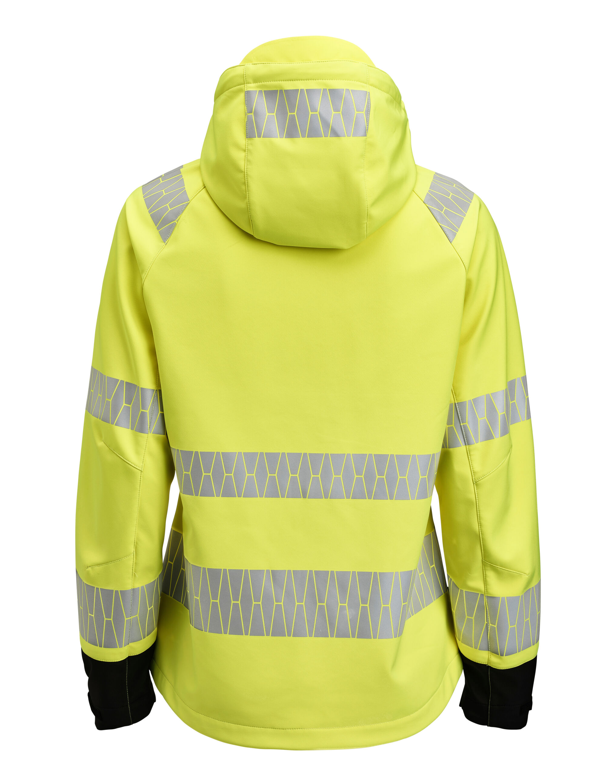 JM1377 Women’s Softshell Jacket Hi-Vis Yellow/Black