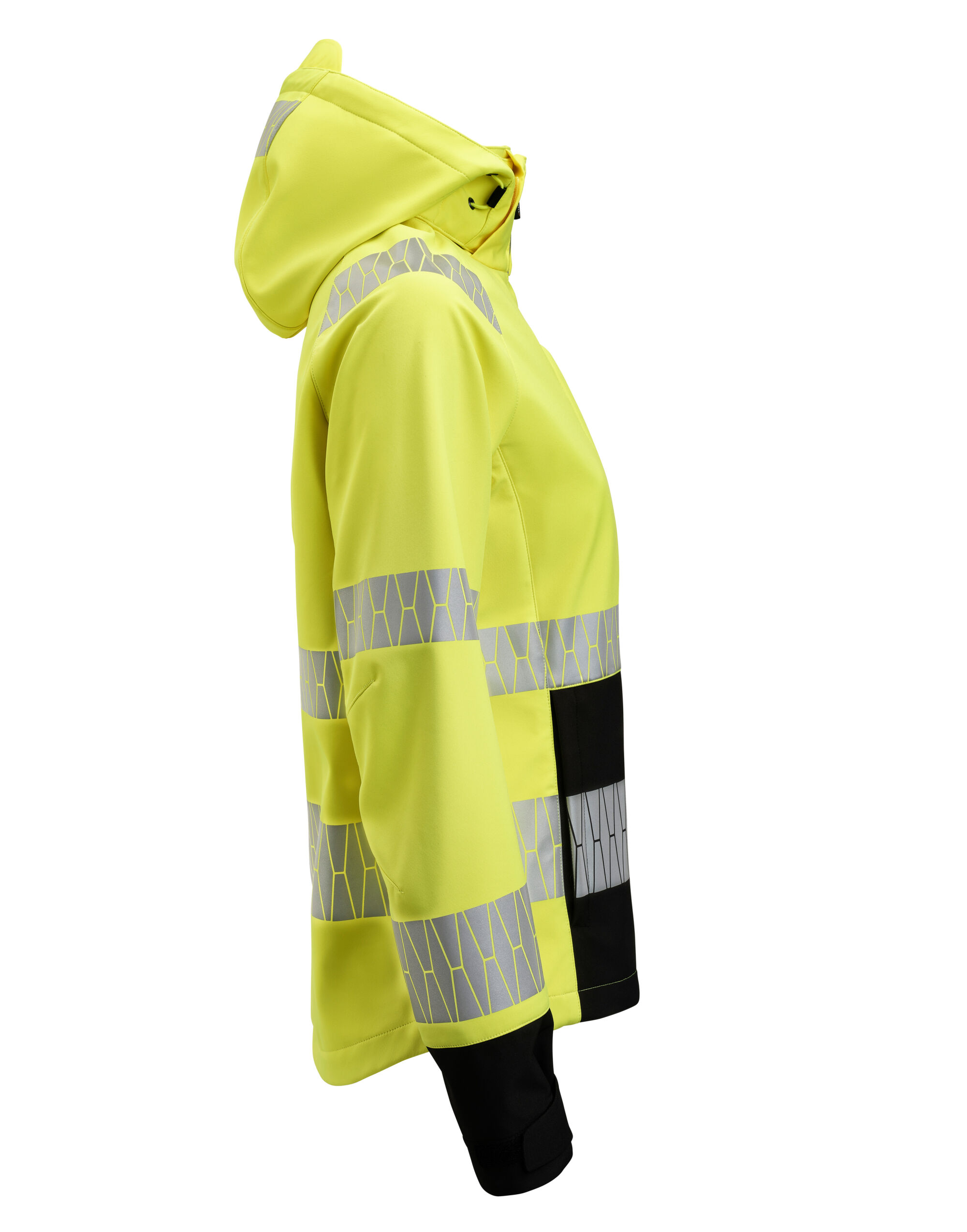 JM1377 Women’s Softshell Jacket Hi-Vis Yellow/Black