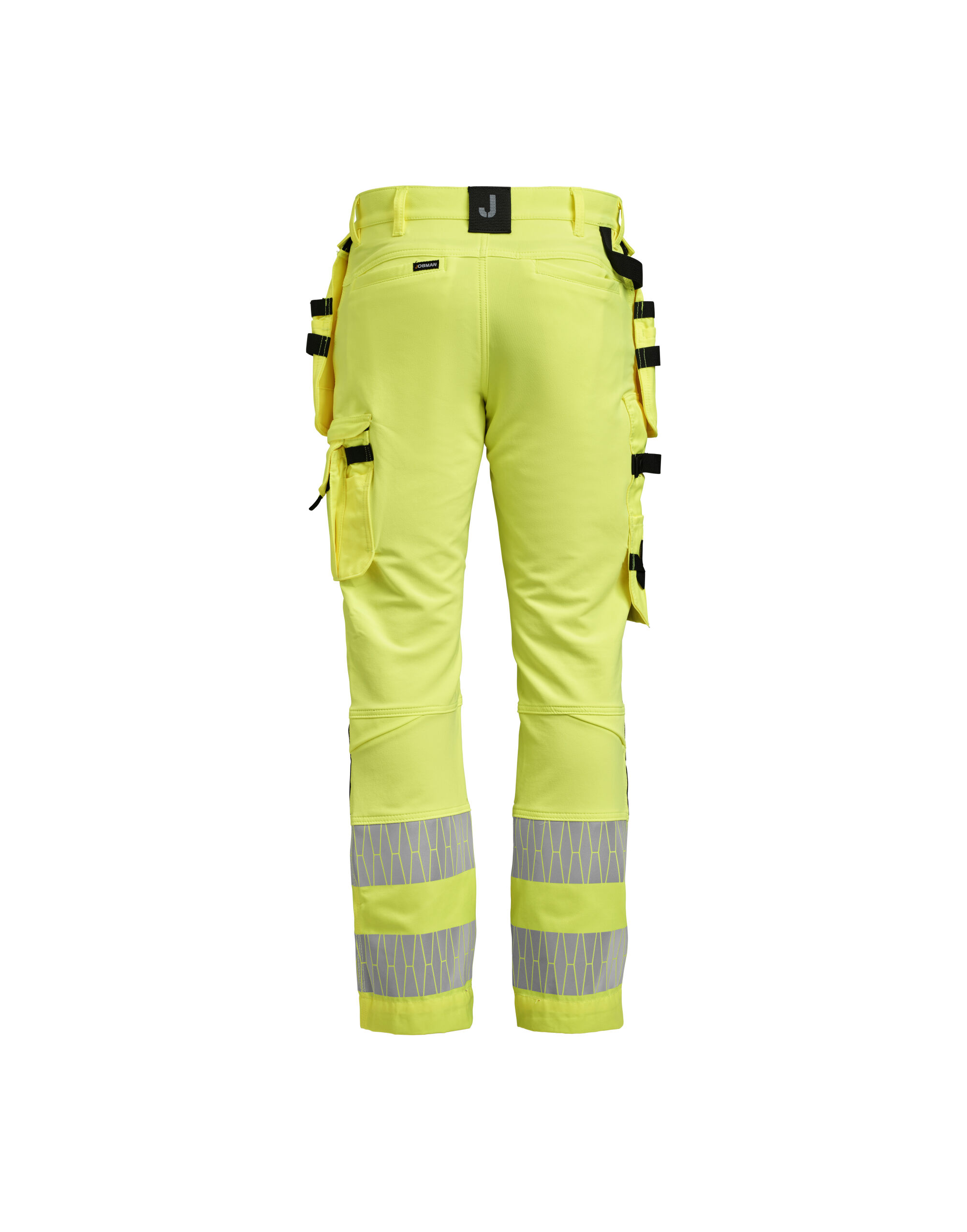 JM2291 Craftsman Trousers Stretch Hi-Vis Yellow/Black