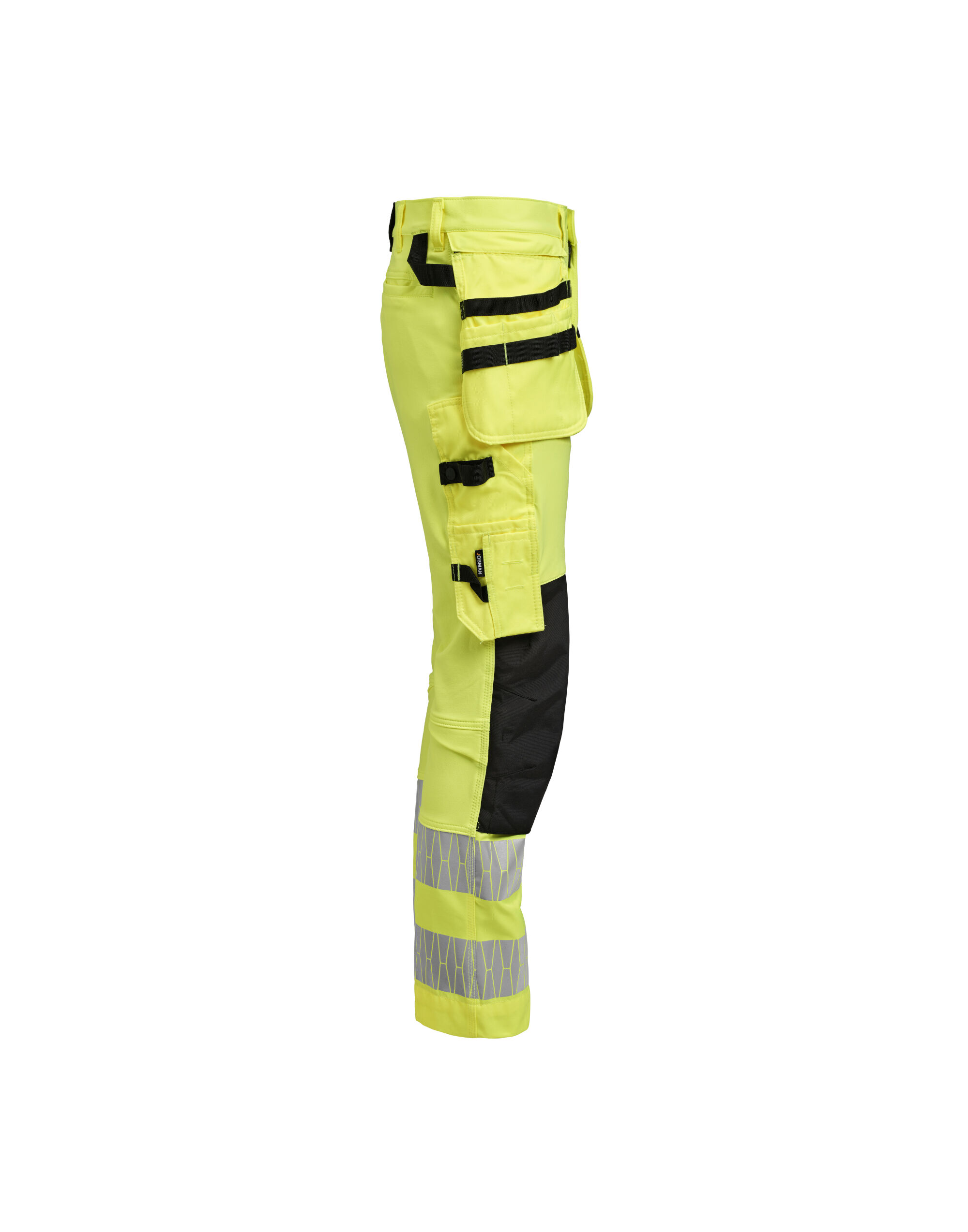 JM2291 Craftsman Trousers Stretch Hi-Vis Yellow/Black