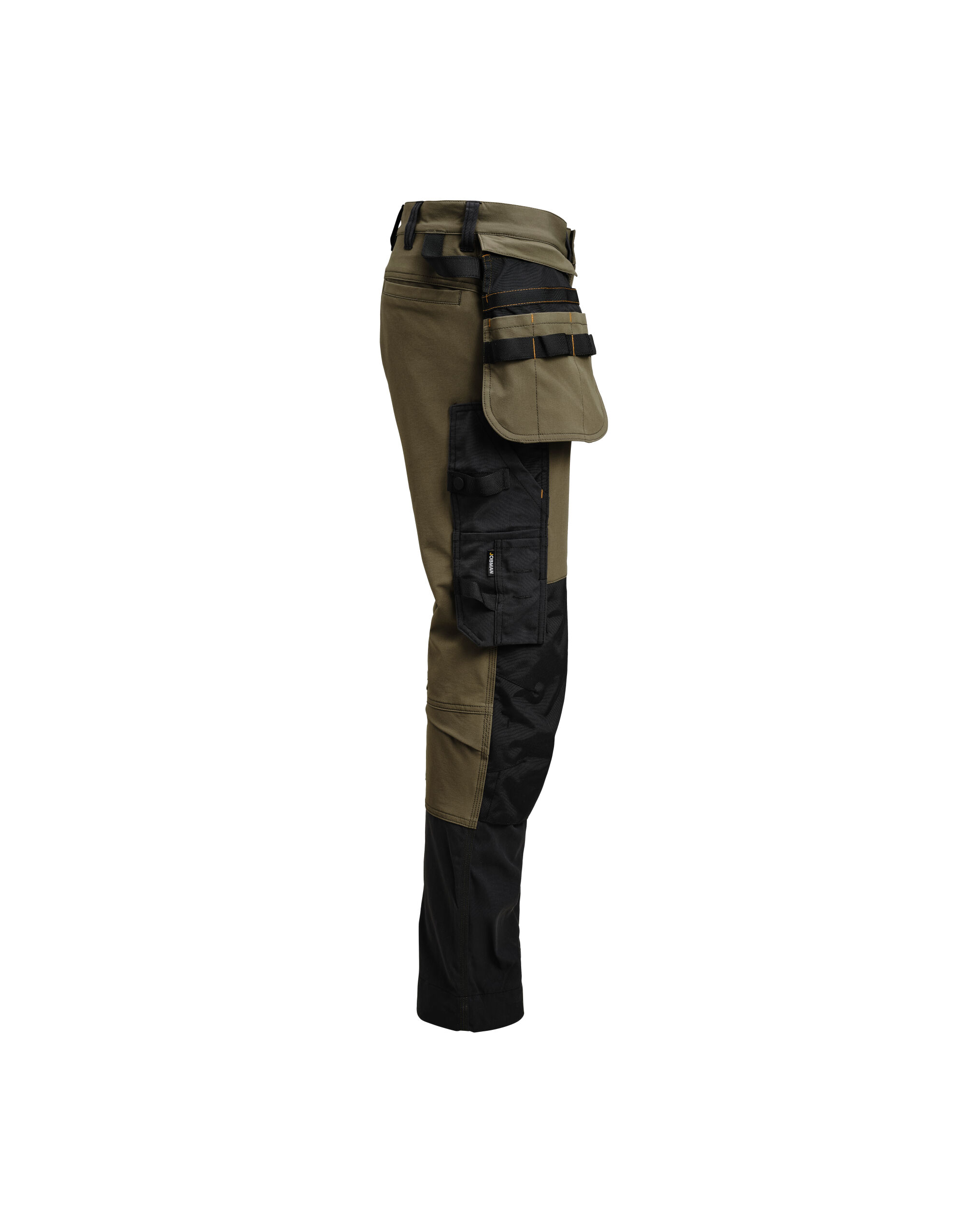 JM2391 Craftsman Trouser 4-Way Stretch Olive Green/Black