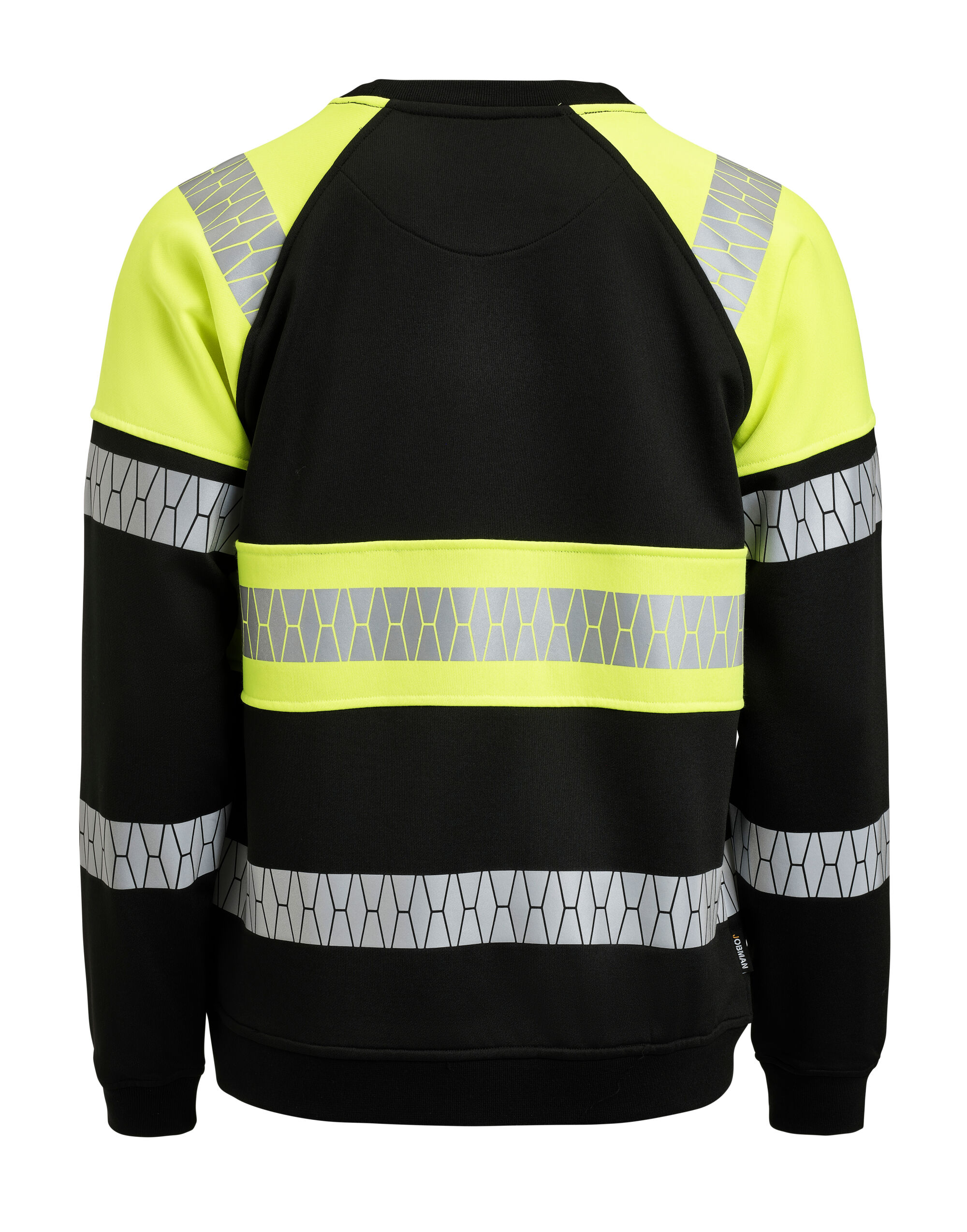 JM5224 Black/Yellow Sweatshirt Hi-Vis