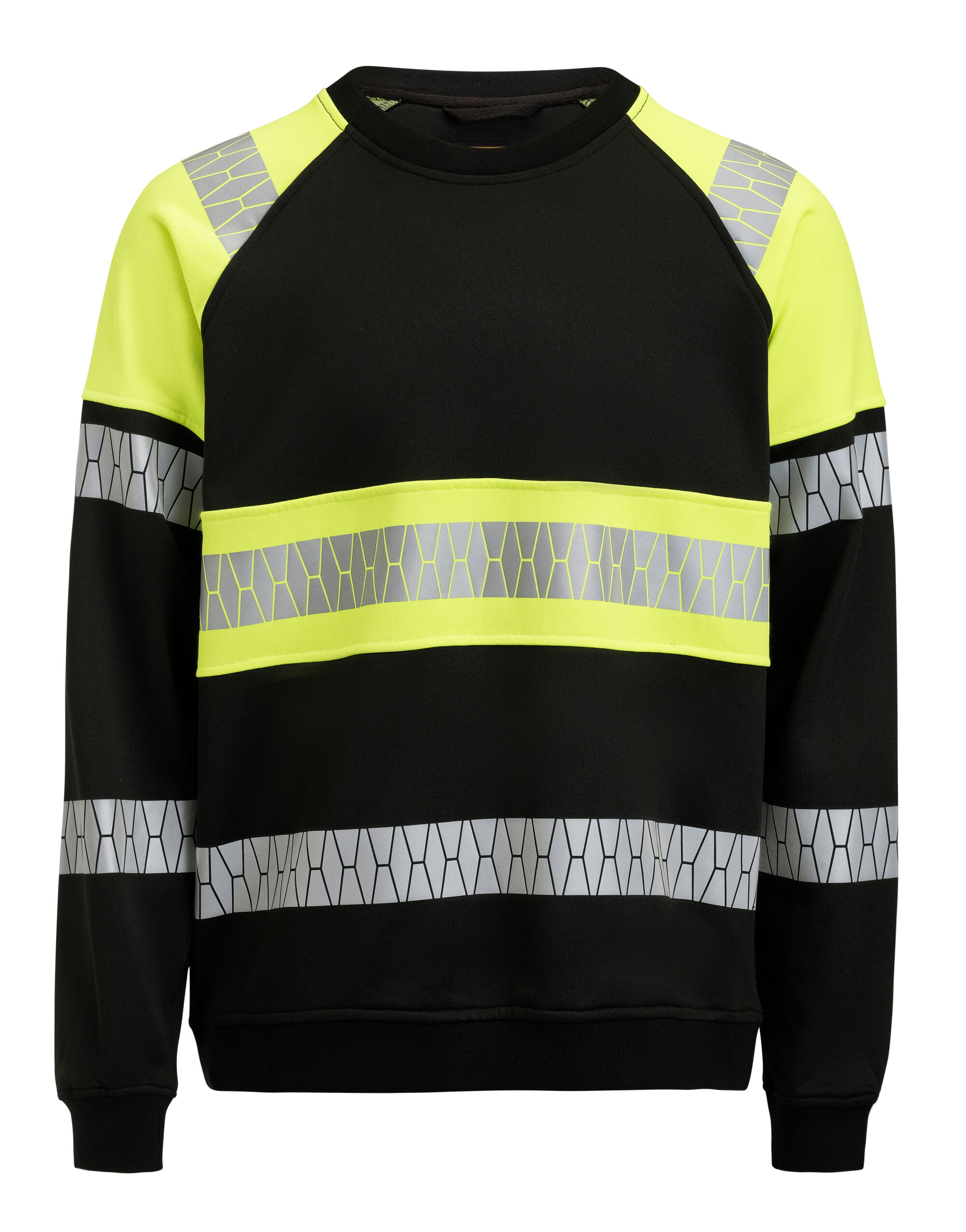 JM5224 Sweatshirt Hi-Vis Black/Yellow JM5224 Sweatshirt Hi-Vis Black/Yellow