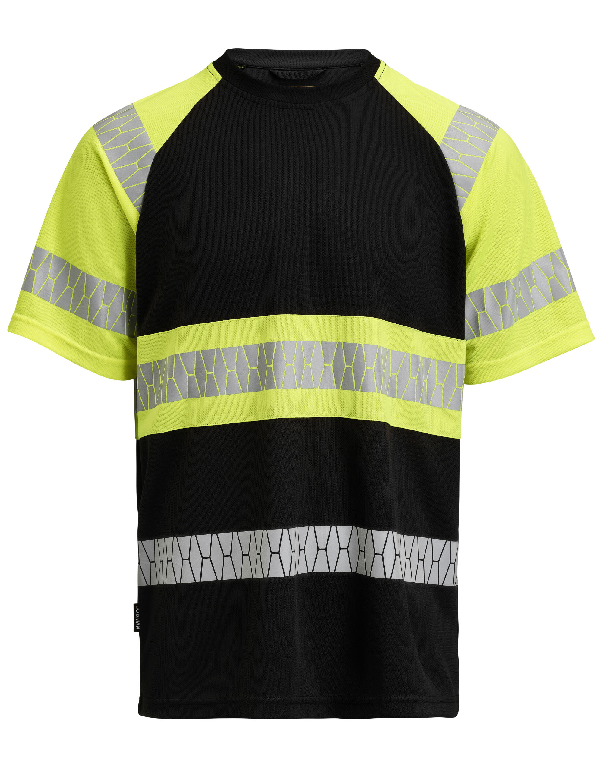JM5226 Hi-Vis T-Shirt Black/Yellow