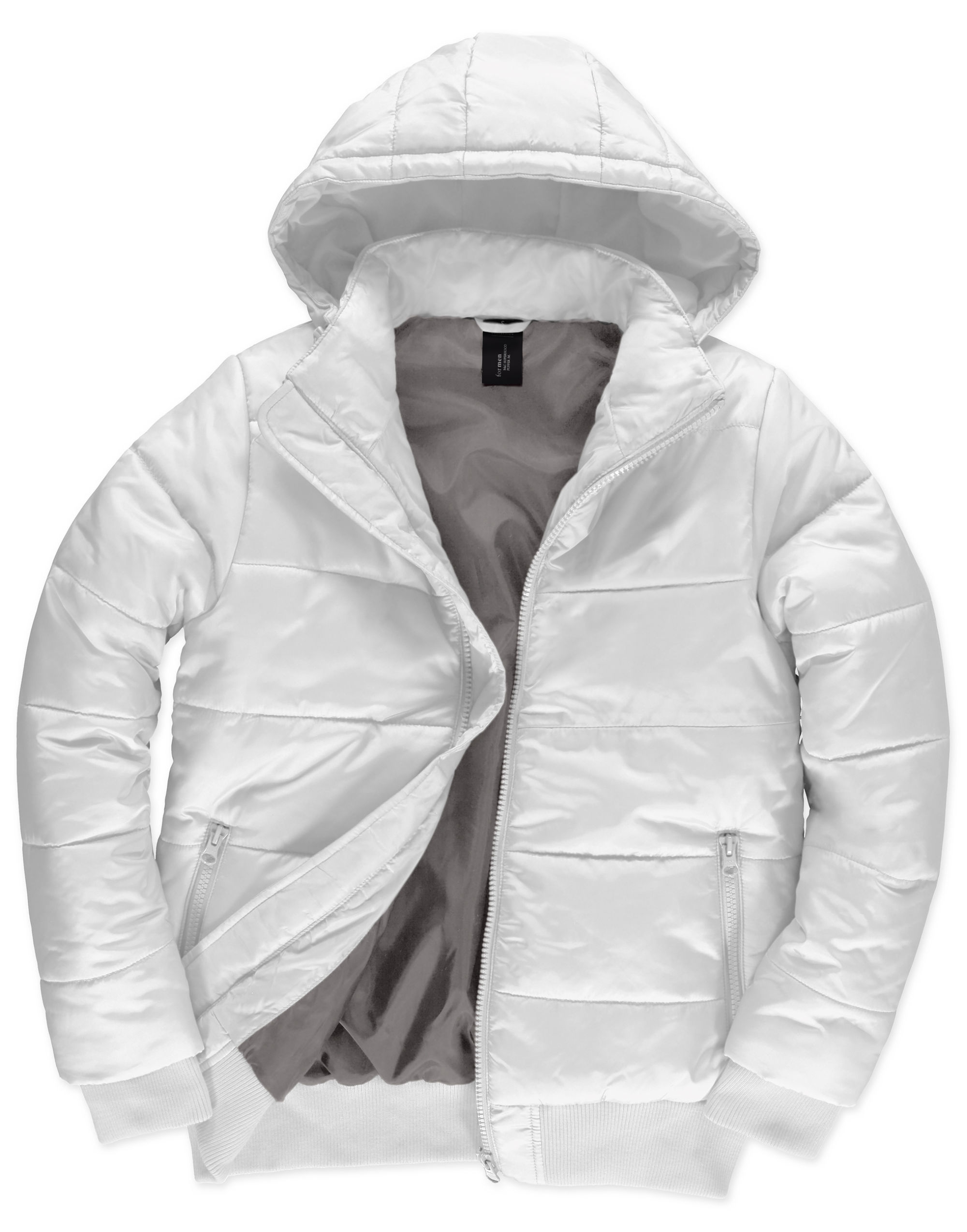 White Men’s Superhood Puffer Bomber Jacket White Men’s Superhood Puffer Bomber Jacket