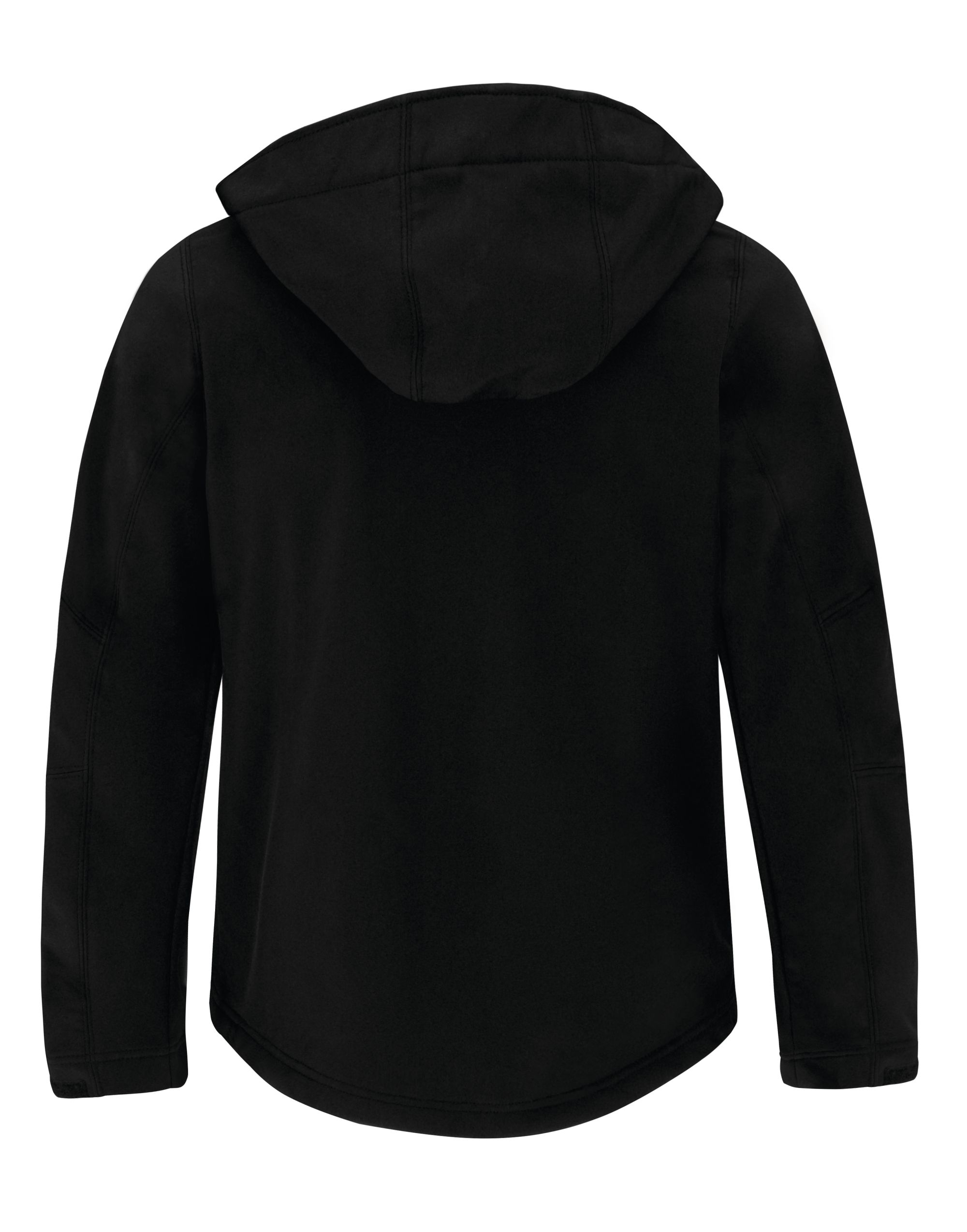 JM950 Black Men’s Hooded 3-Layer Softshell