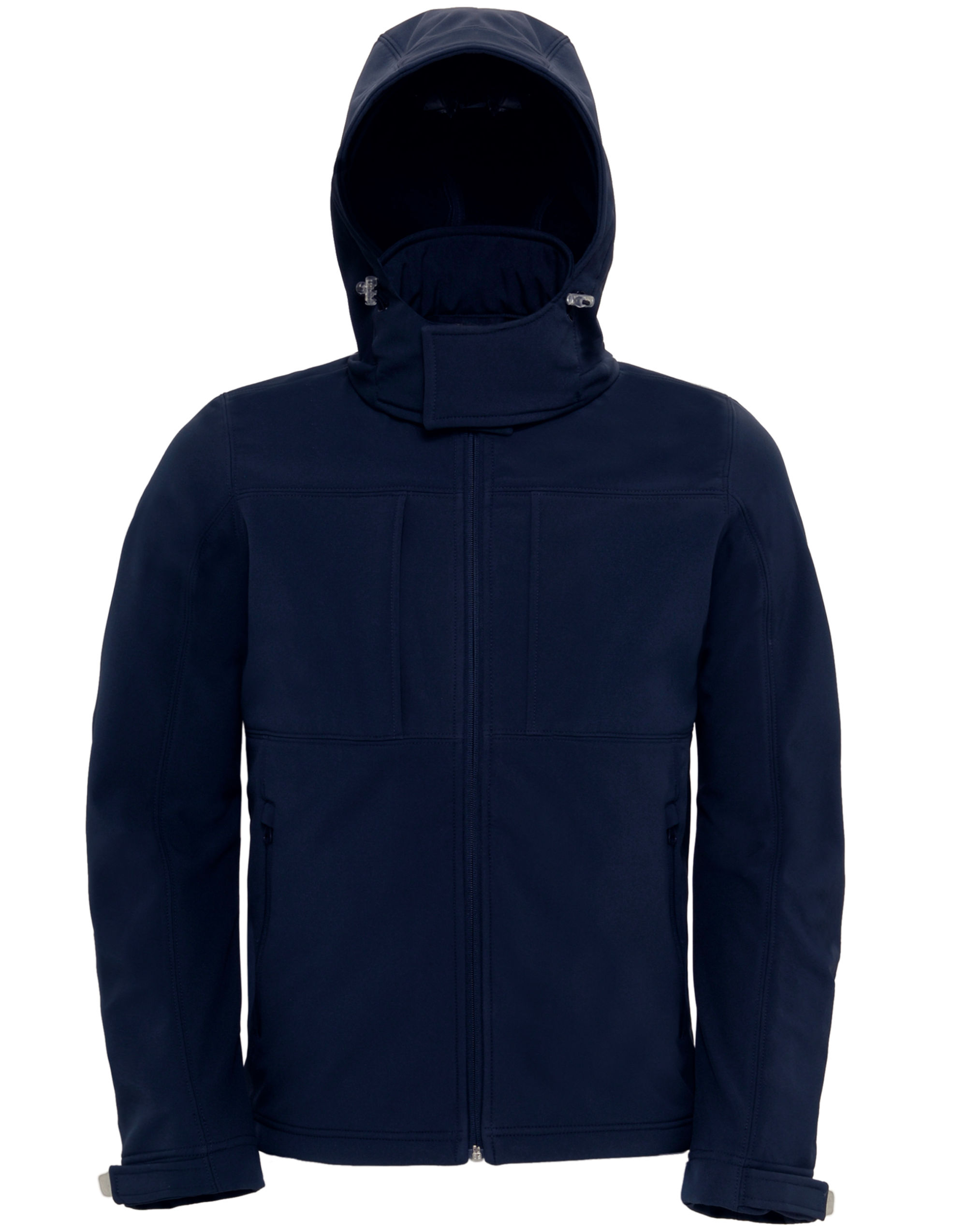 JM950 Navy Men’s Hooded 3-Layer Softshell