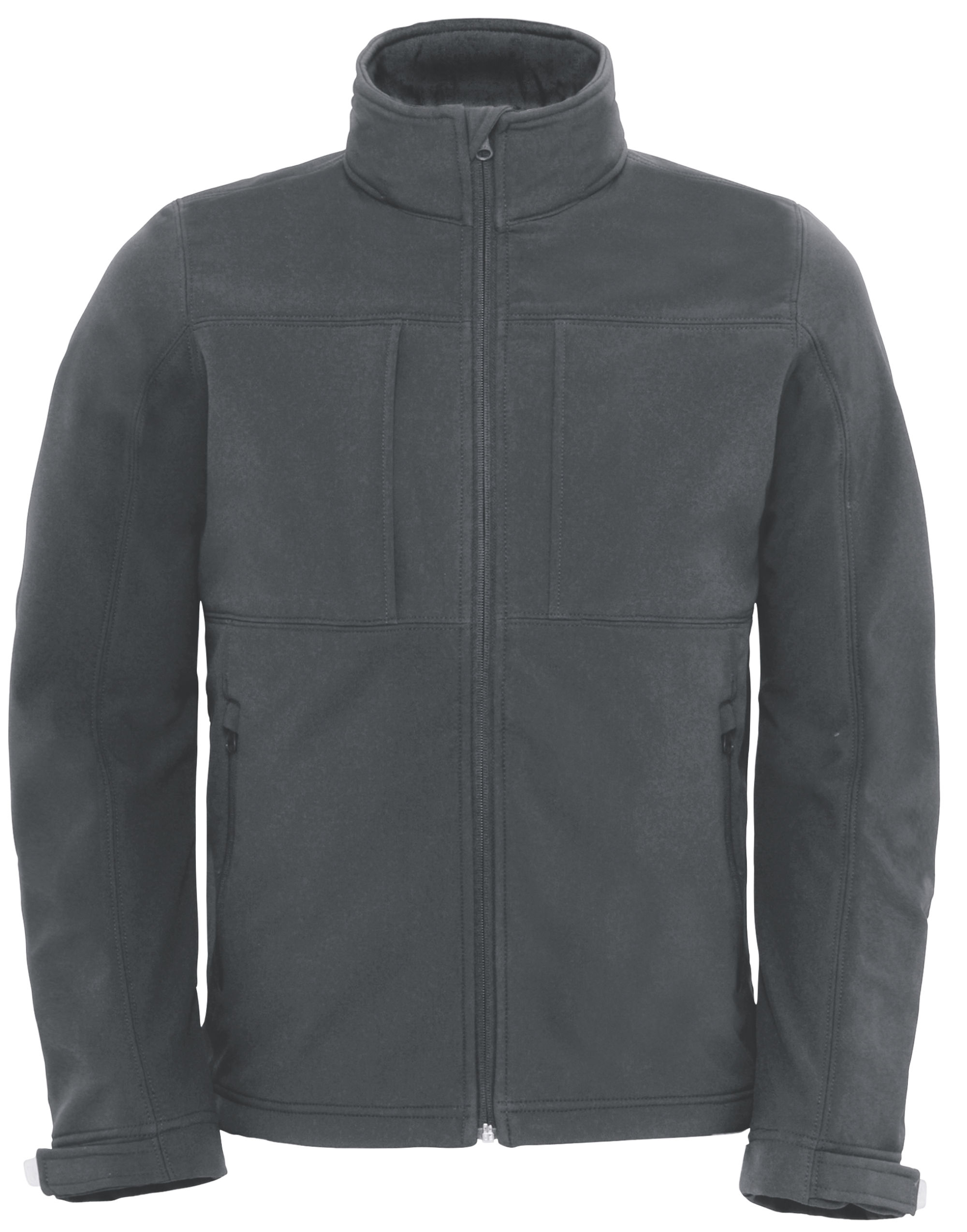 JM950 Dark Grey Men’s Hooded 3-Layer Softshell