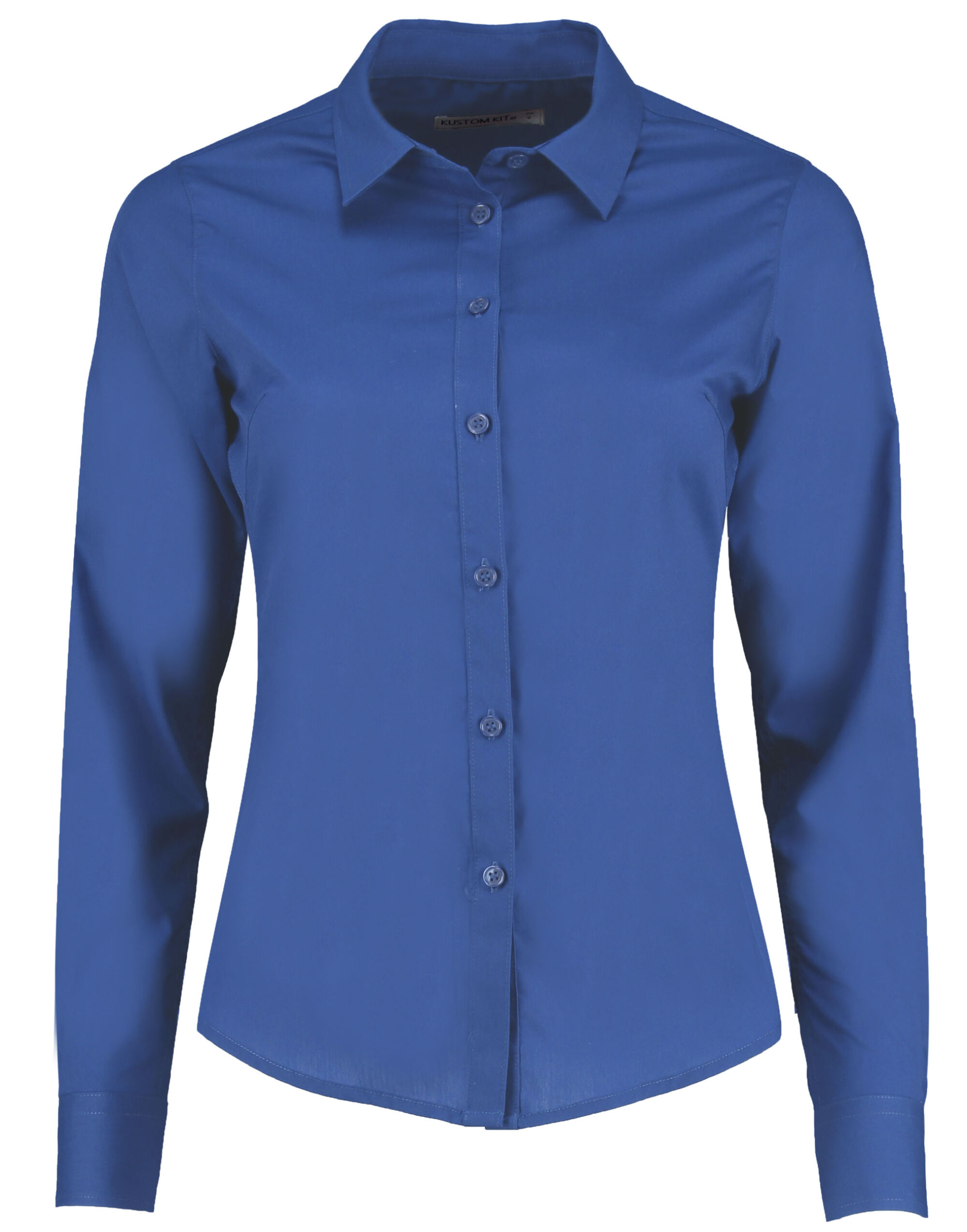 Royal Blue Tailored Long Sleeve Poplin Shirt Royal Blue Tailored Long Sleeve Poplin Shirt