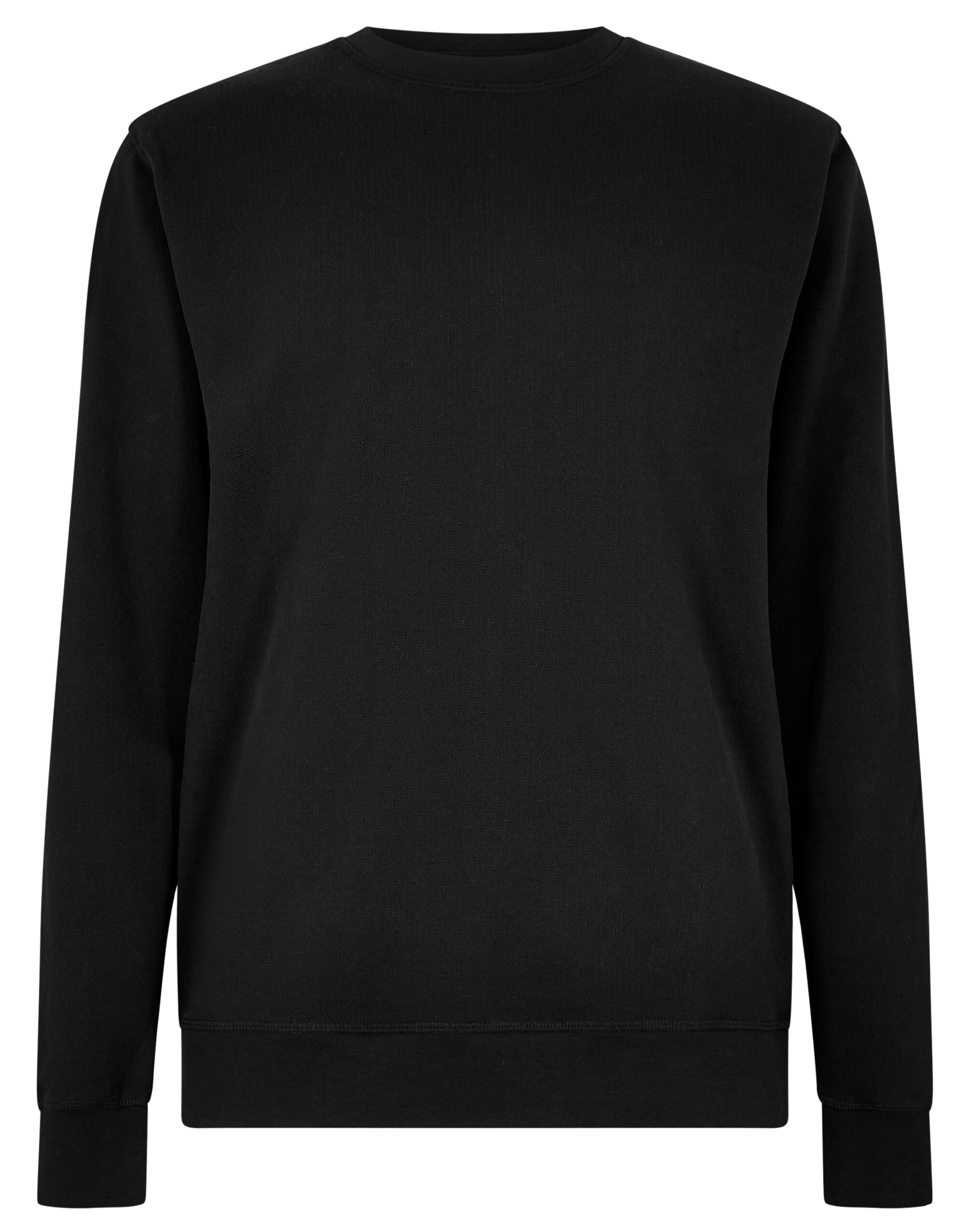 KK337 Regular Fit Pique Sweatshirt Black KK337 Regular Fit Pique Sweatshirt Black