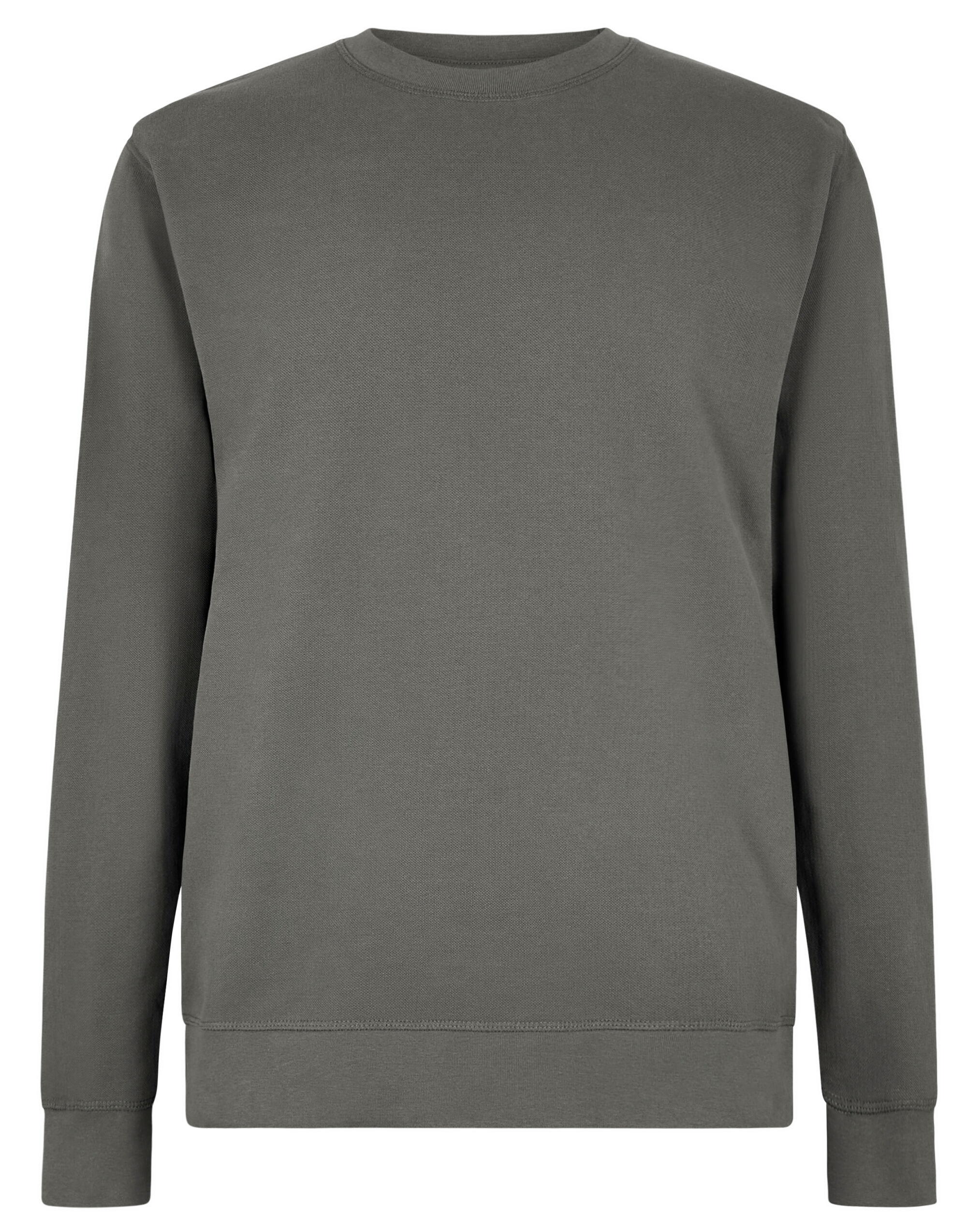 KK337 Regular Fit Pique Sweatshirt Dark Grey