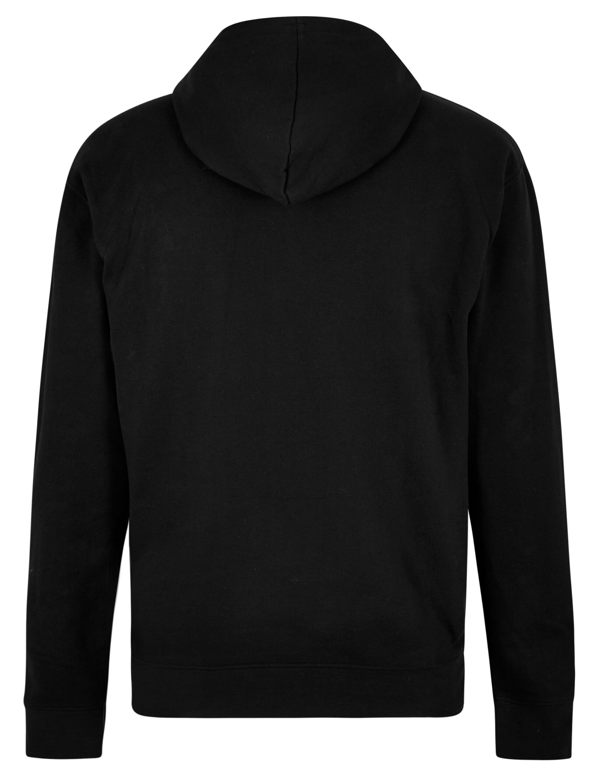 KK338 Regular Fit Pique Hoodie Black