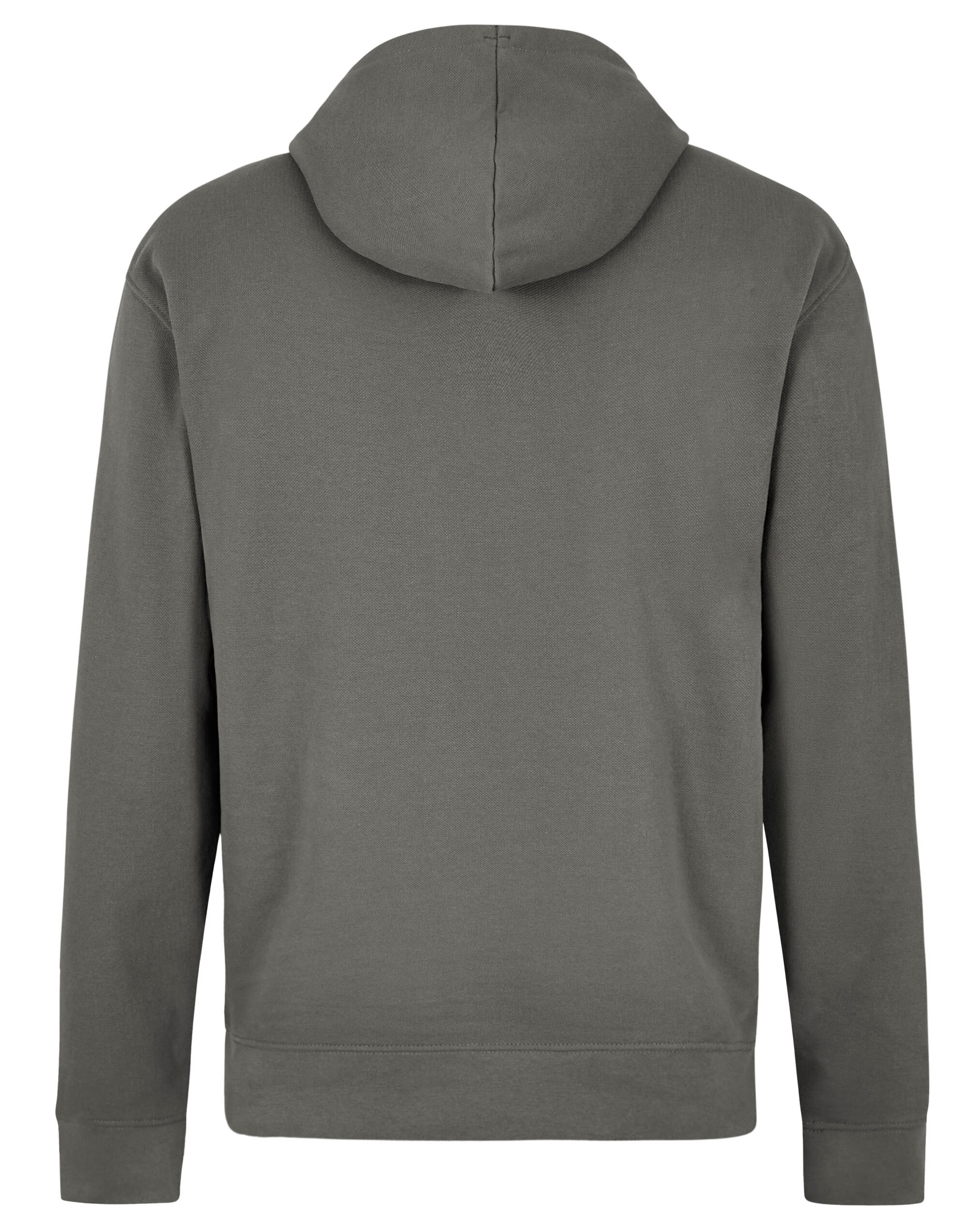 KK338 Regular Fit Pique Hoodie Dark Grey