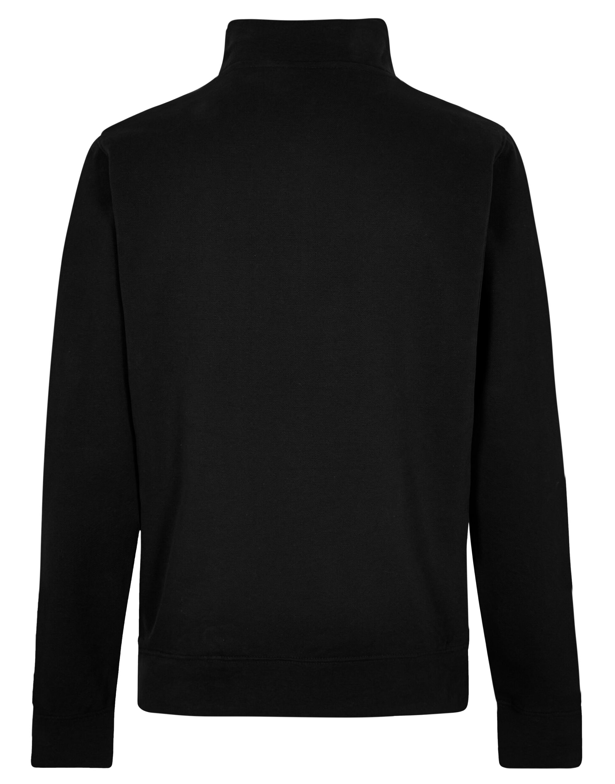 KK339 1/4 Zip Pique Sweatshirt Black