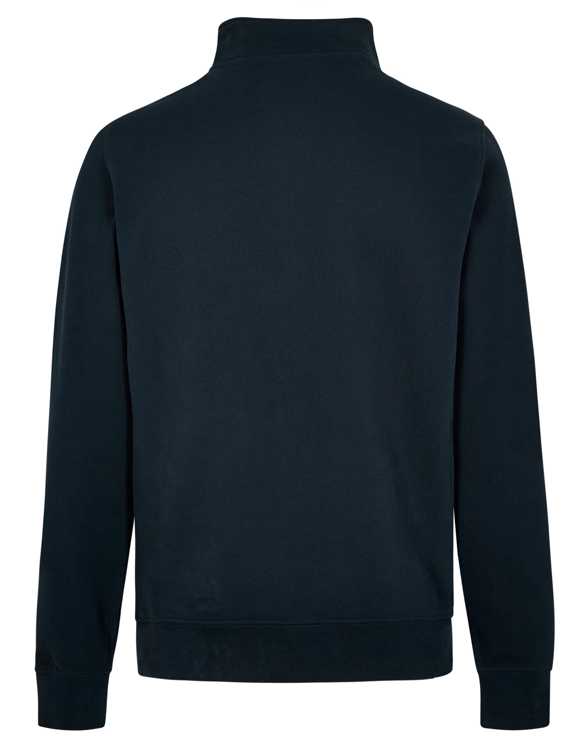 KK339 1/4 Zip Pique Sweatshirt Navy