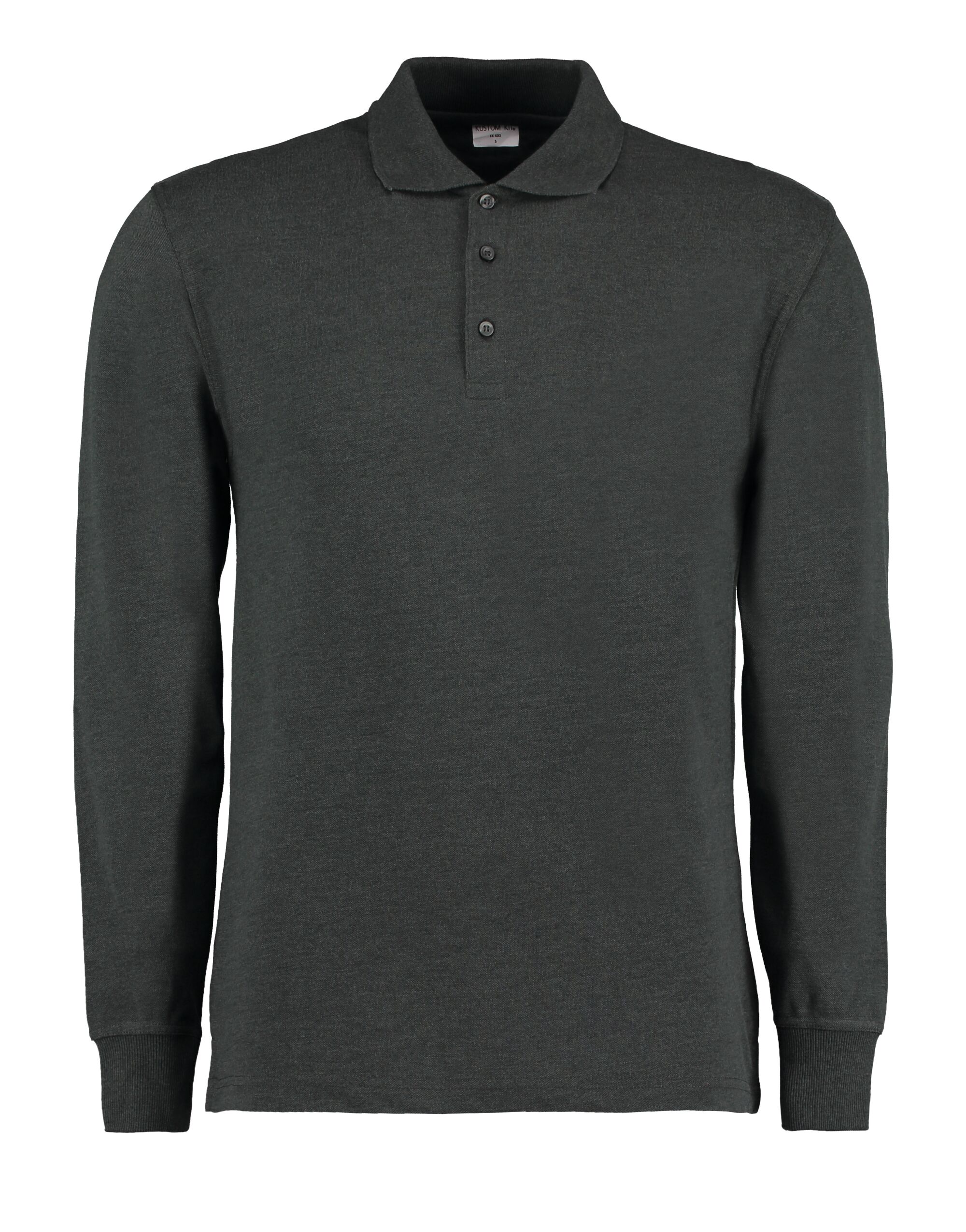 KK430 Men’s Long Sleeved Pique Polo Shirt Graphite KK430 Men’s Long Sleeved Pique Polo Shirt Graphite