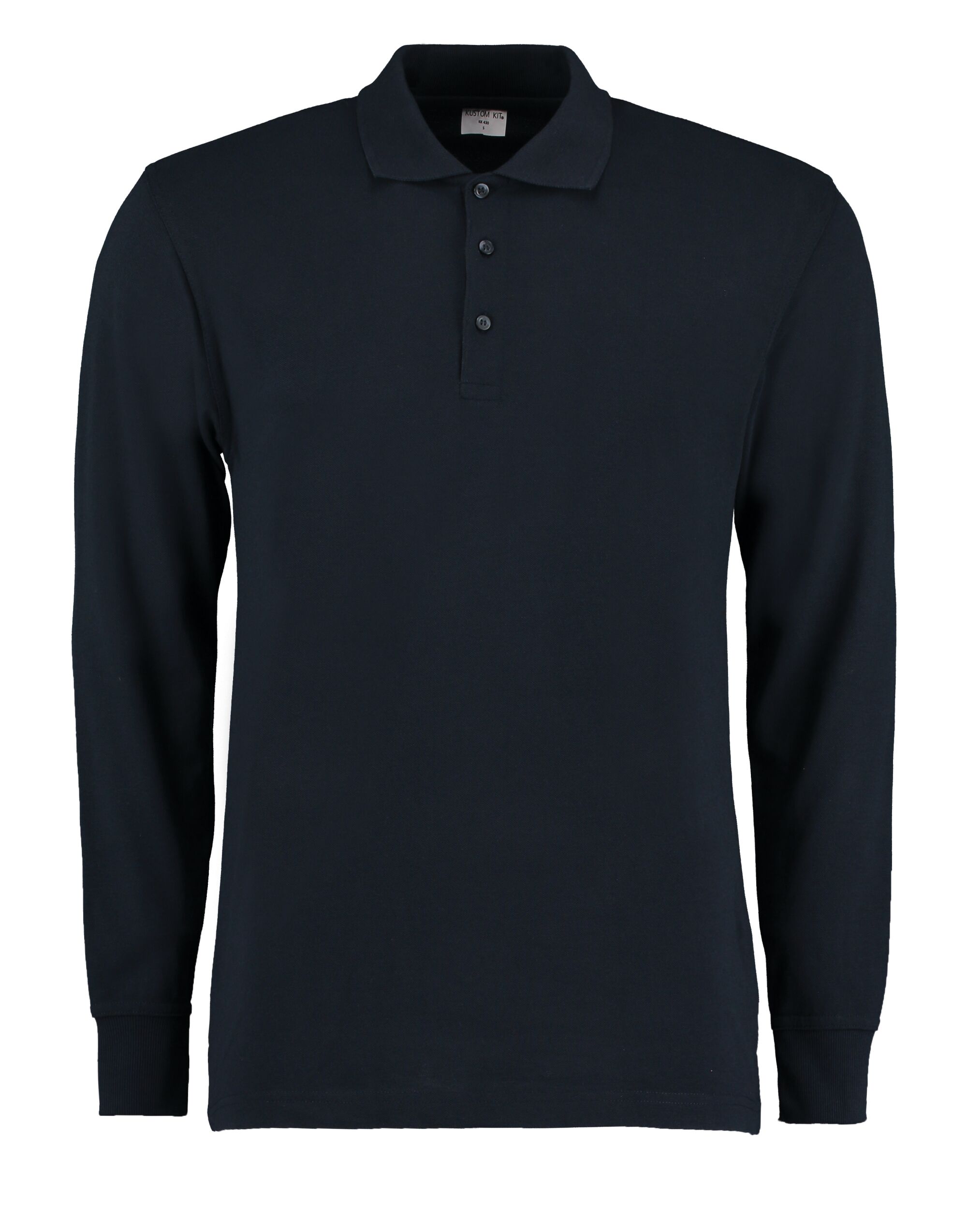KK430 Men’s Long Sleeved Pique Polo Shirt Navy KK430 Men’s Long Sleeved Pique Polo Shirt Navy