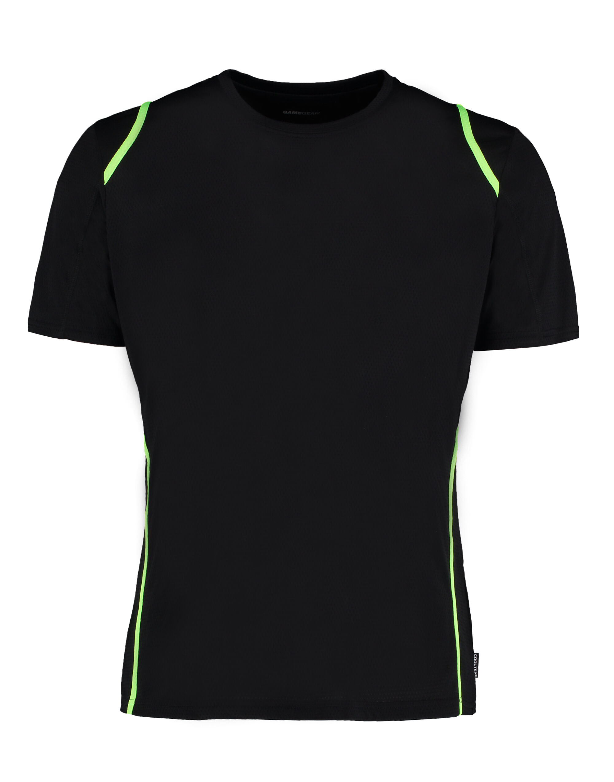 KK991 Men’s Regular Fit Cooltex® Contrast Tee Black/Flourescent Lime