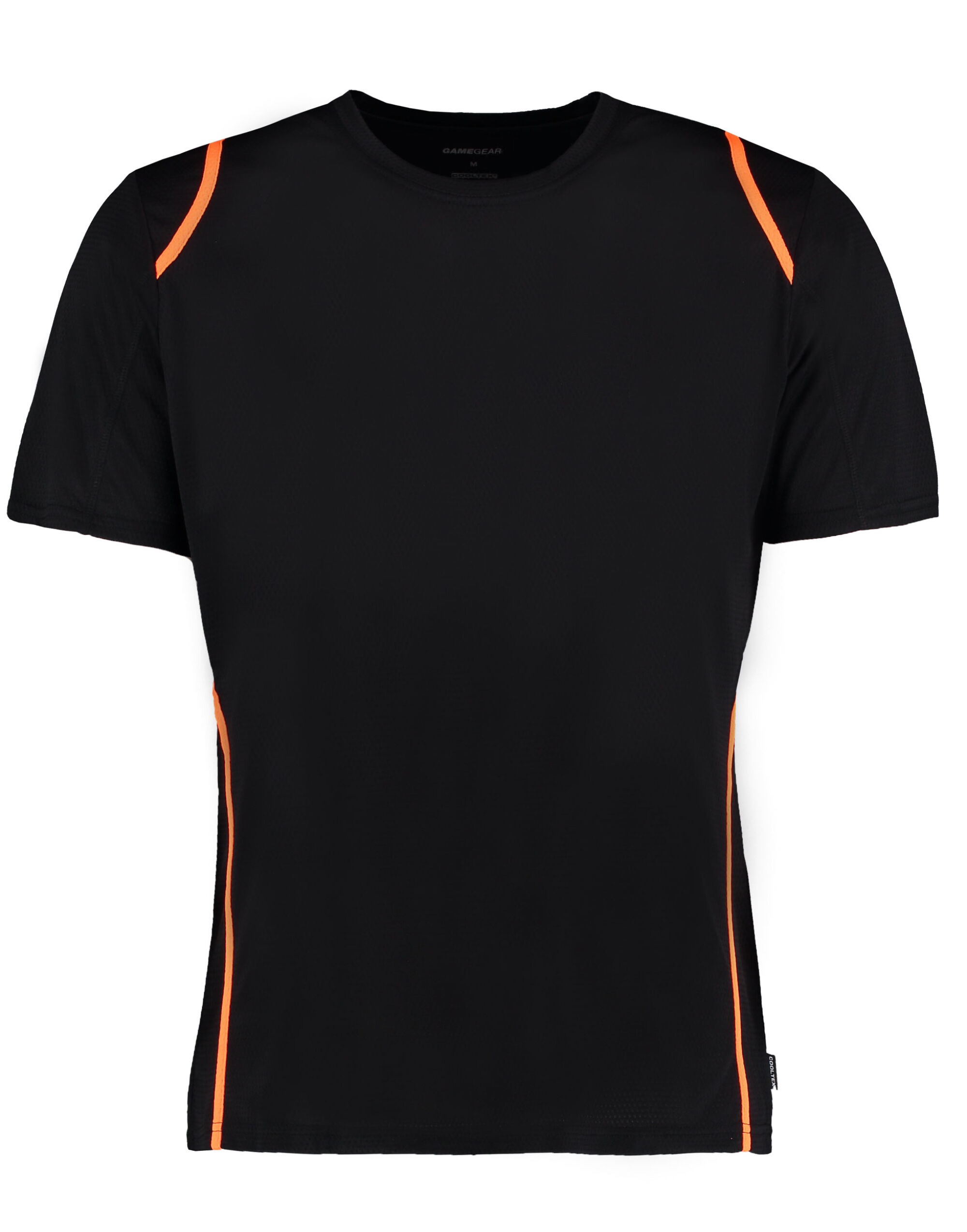 KK991 Men’s Regular Fit Cooltex® Contrast Tee Black/Fluorescent Orange
