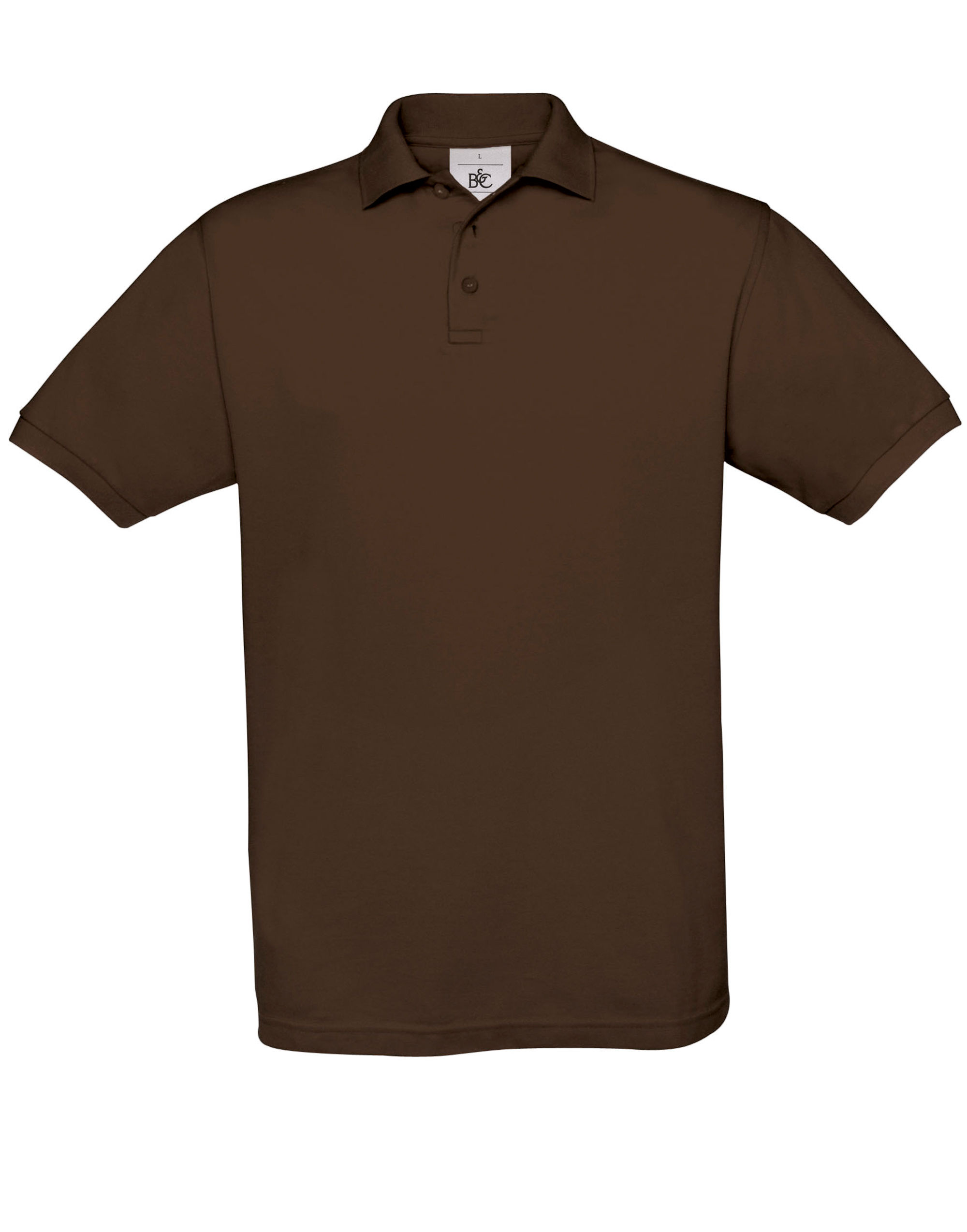 Brown Men’s Safran Piqué Polo Brown Men’s Safran Piqué Polo