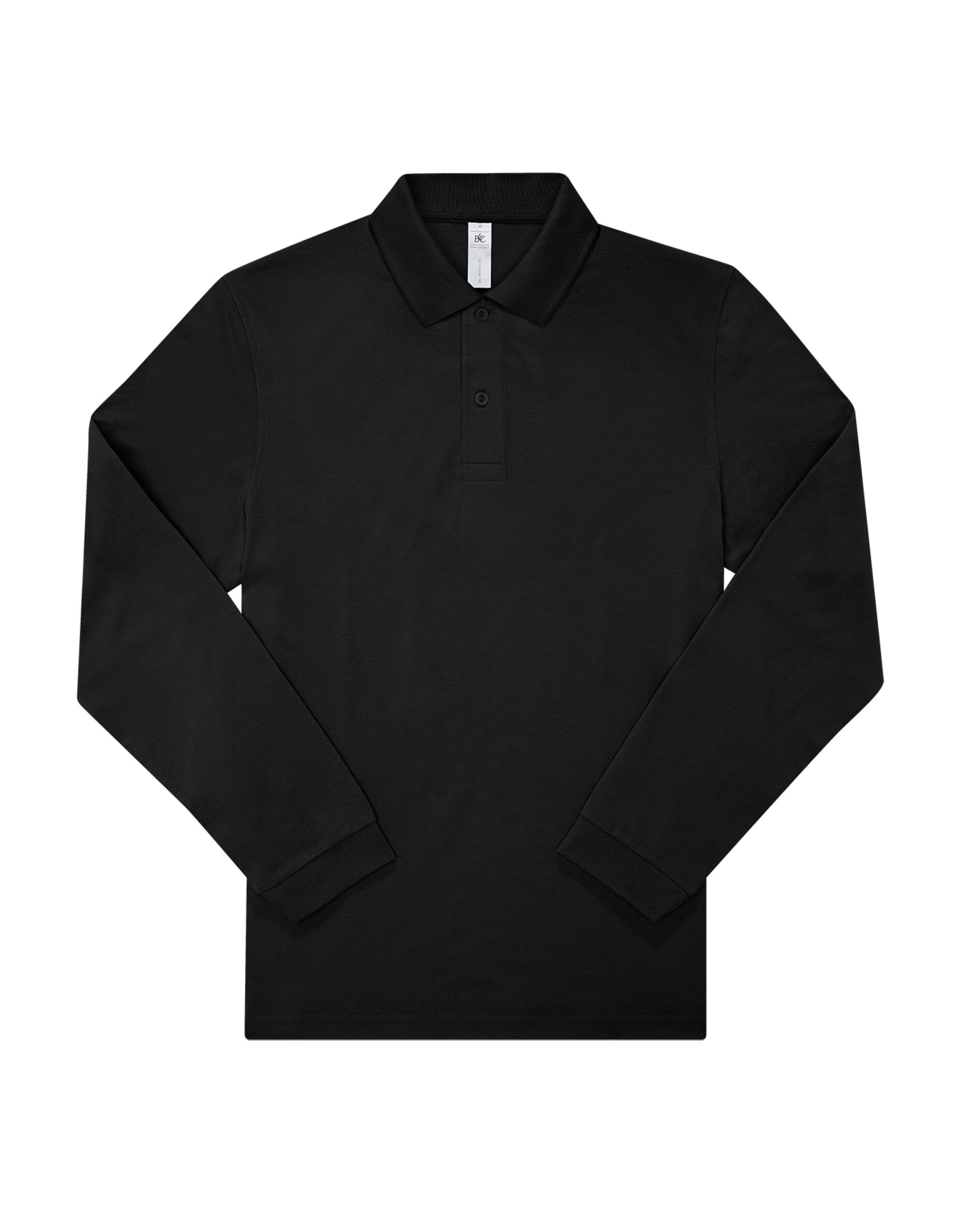 PU425 My Polo 180 Long Sleeve Black PU425 My Polo 180 Long Sleeve Black