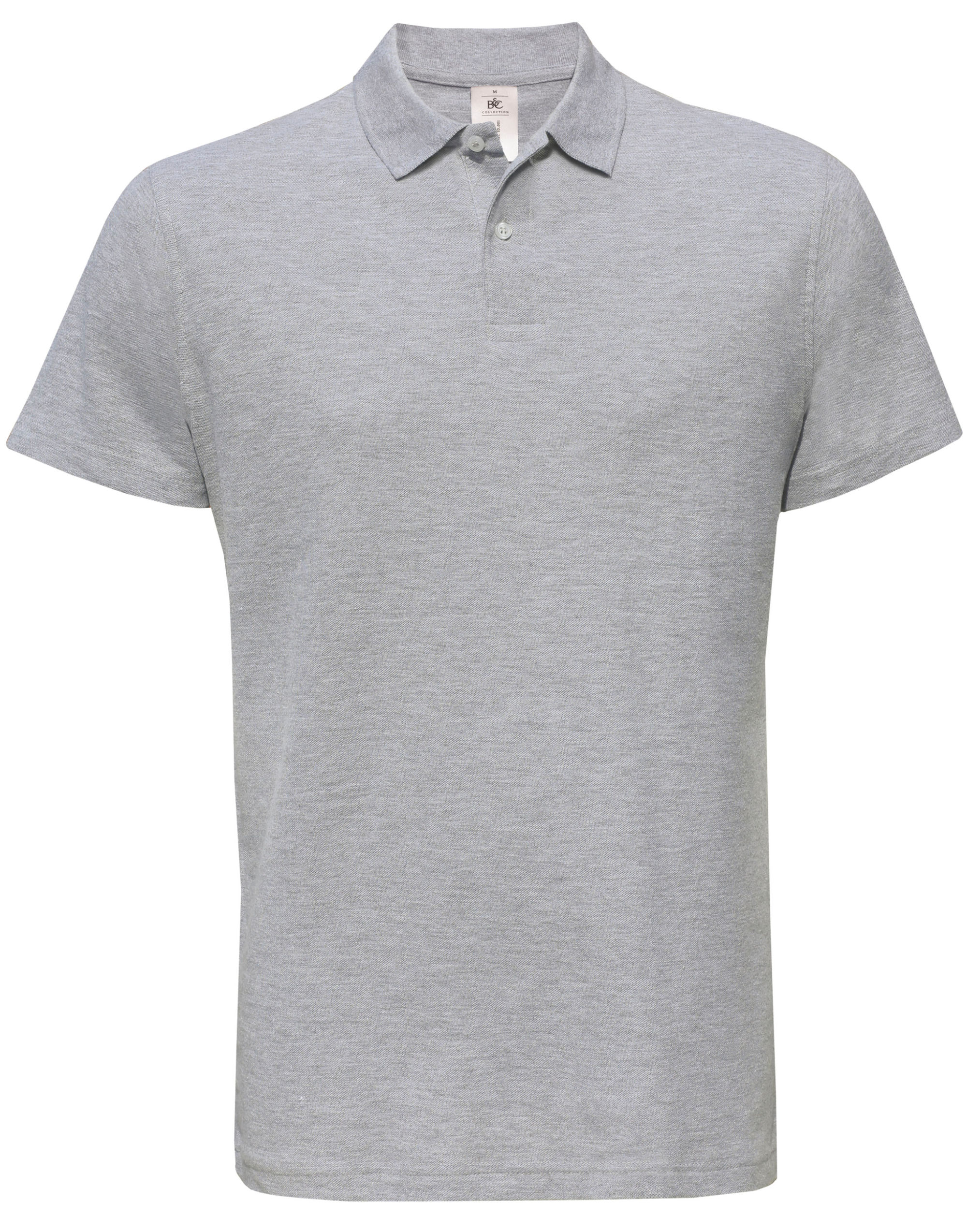PUI10 ID.001 Short Sleeve Pique Polo Heather Grey PUI10 ID.001 Short Sleeve Pique Polo Heather Grey