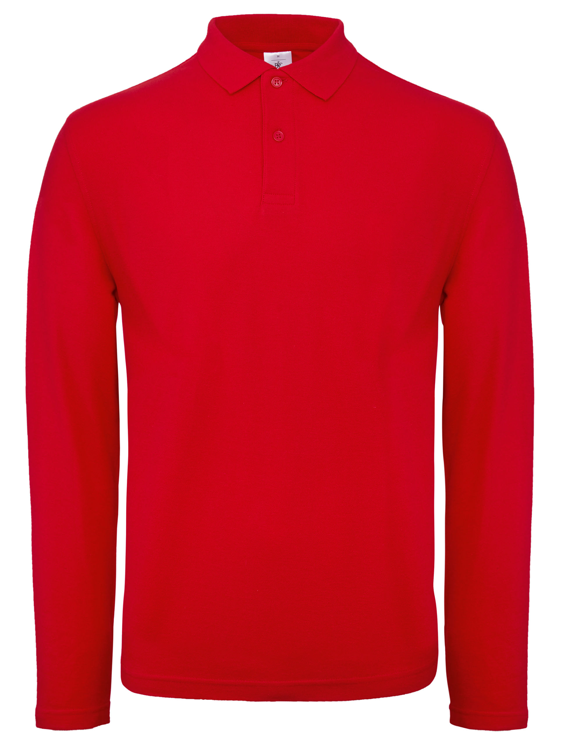 PUI12 ID.001 Men’s Long Sleeve Polo Red