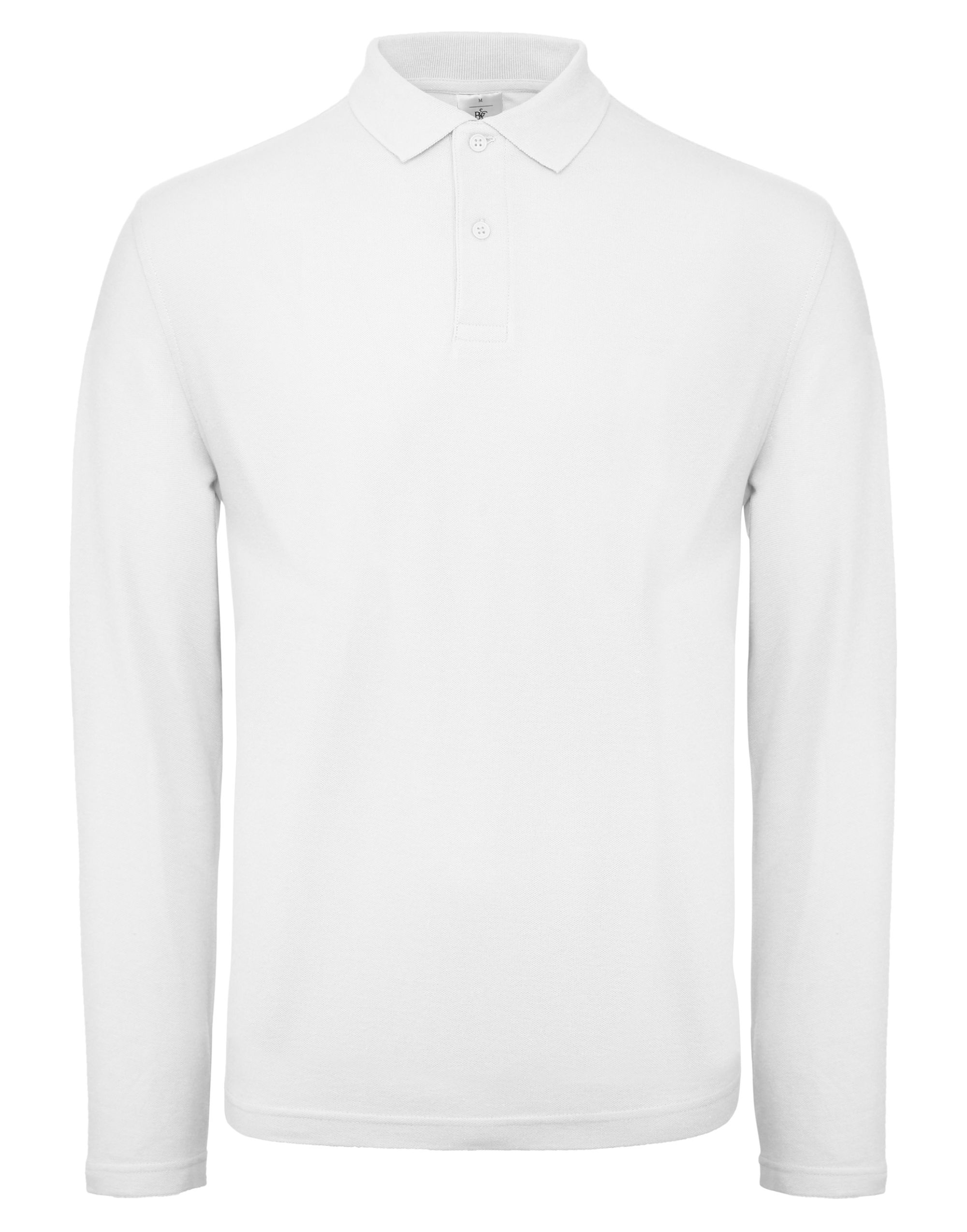 PUI12 ID.001 Men’s Long Sleeve Polo White PUI12 ID.001 Men’s Long Sleeve Polo White