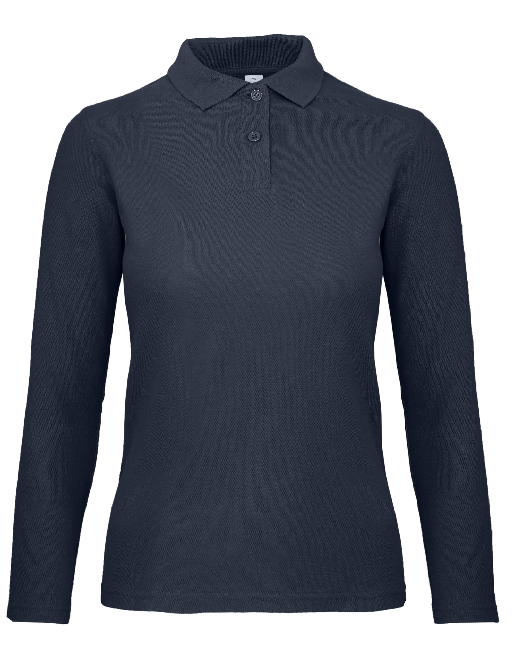 PWI13 ID.001 Women’s Long Sleeve Polo Navy PWI13 ID.001 Women’s Long Sleeve Polo Navy