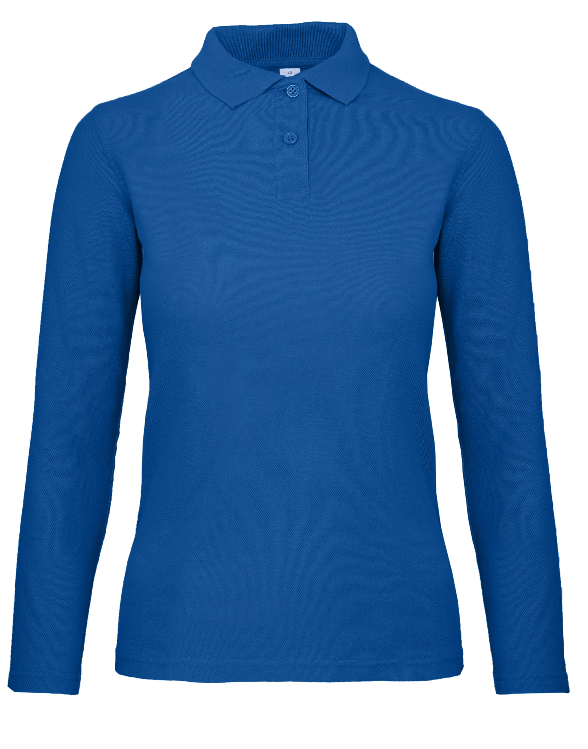 PWI13 ID.001 Women’s Long Sleeve Polo Royal Blue PWI13 ID.001 Women’s Long Sleeve Polo Royal Blue