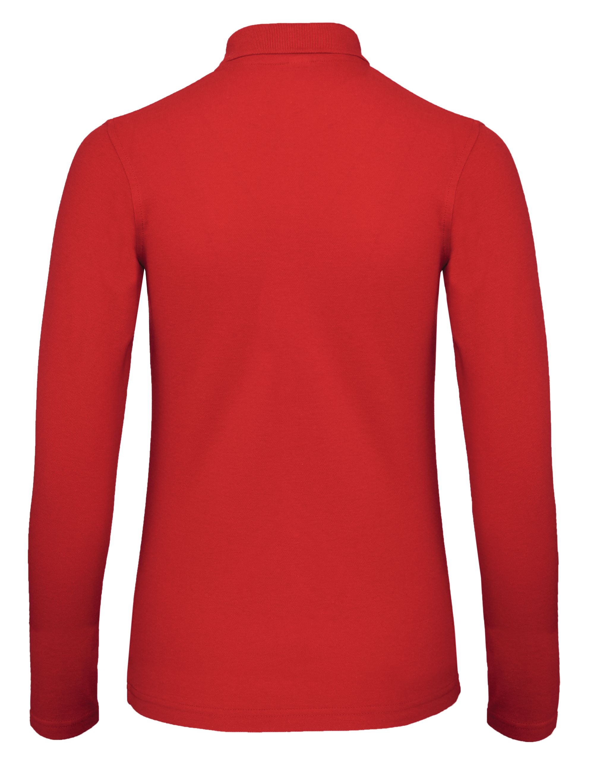 PWI13 ID.001 Women’s Long Sleeve Polo Red