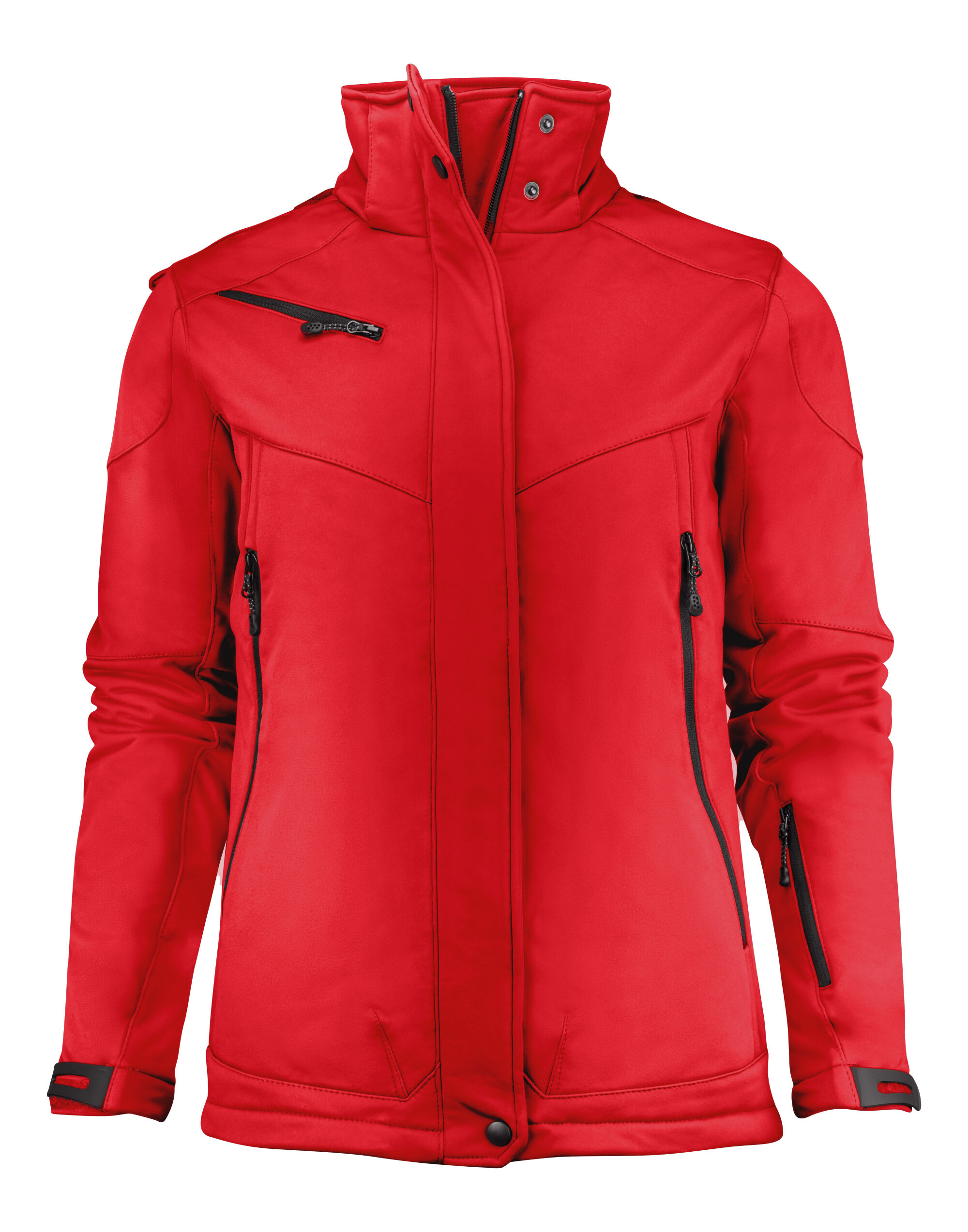 PE2261041 Ladies Skeleton Softshell Jacket Red