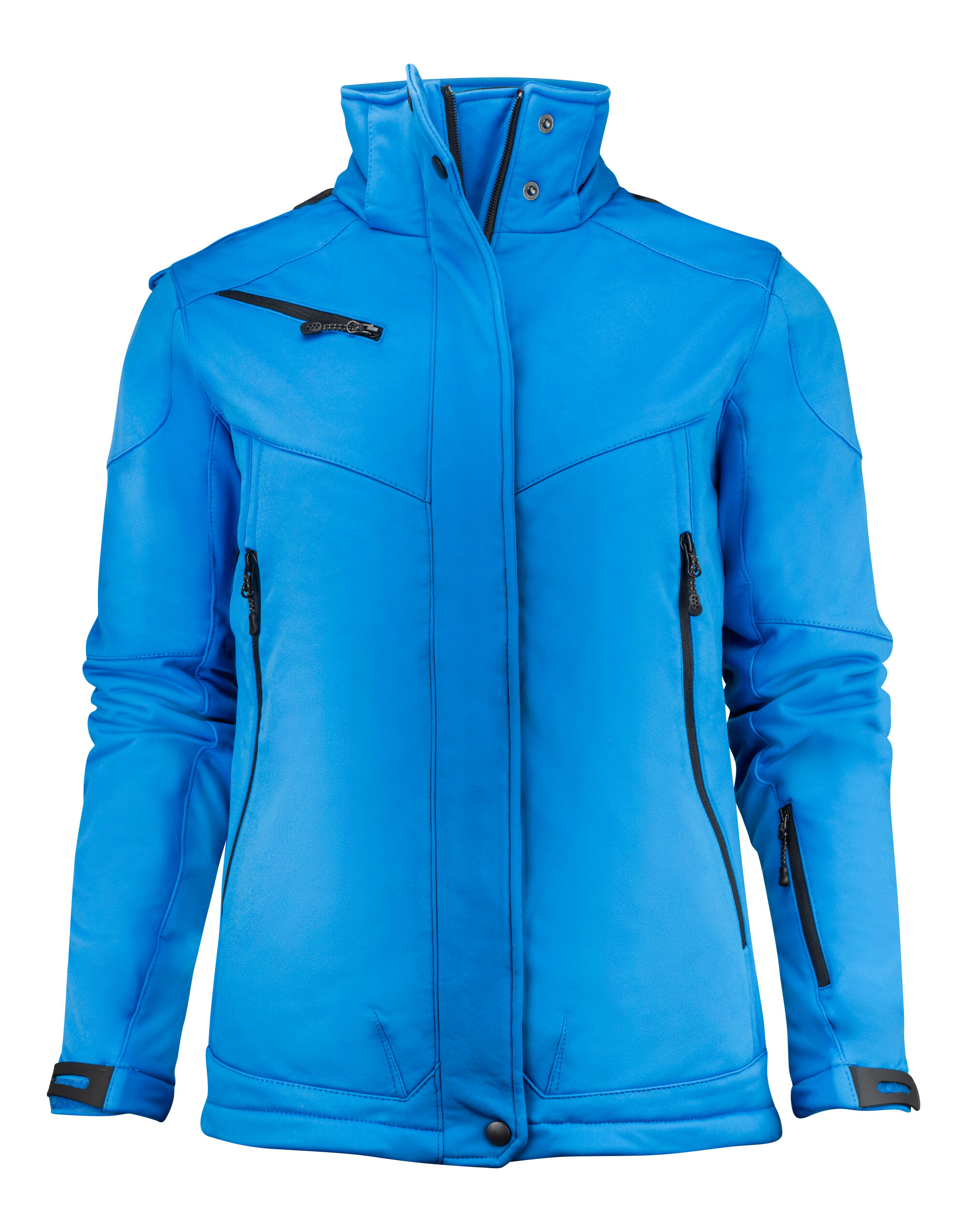 PE2261041 Ocean Blue Ladies Skeleton Softshell Jacket PE2261041 Ocean Blue Ladies Skeleton Softshell Jacket