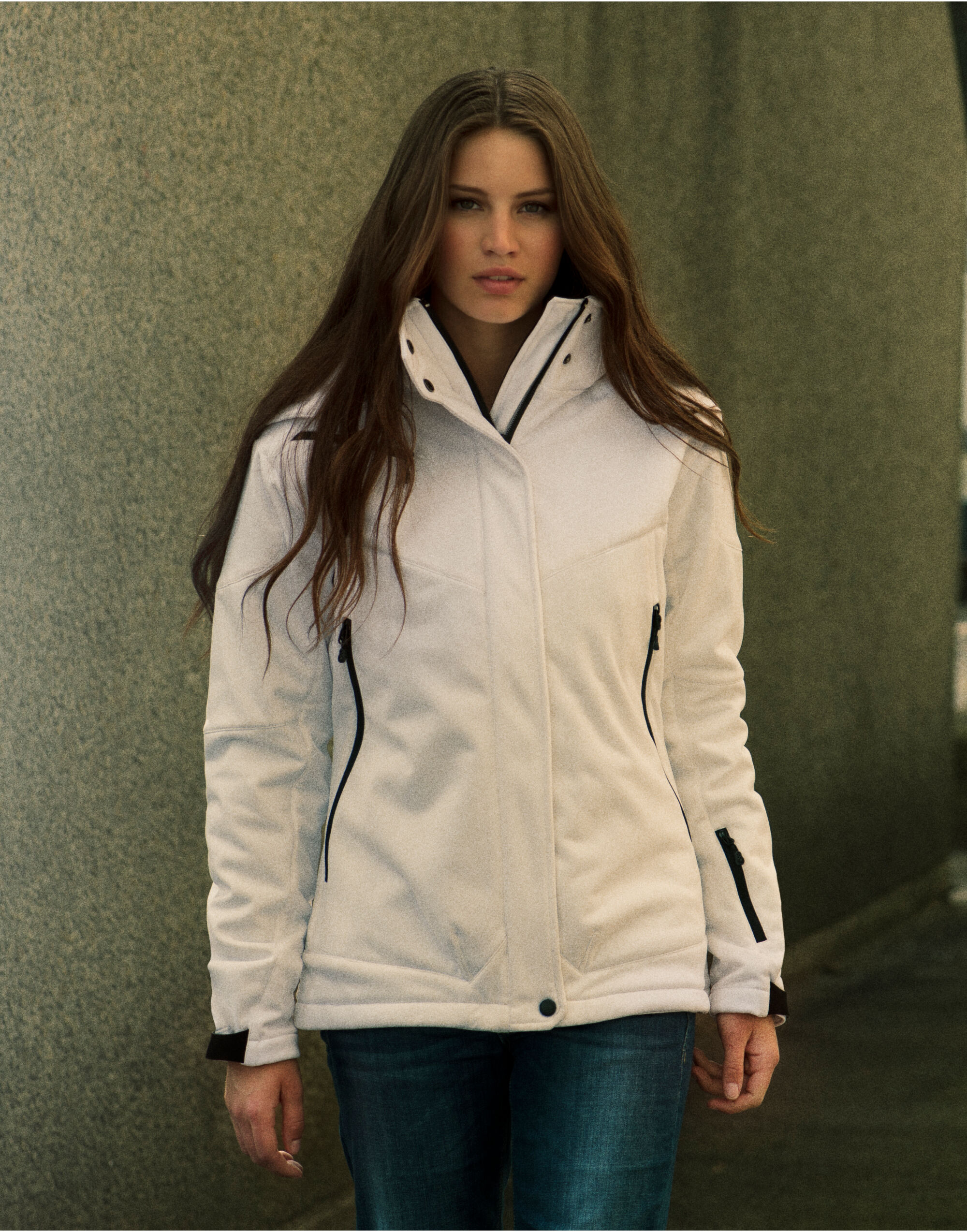 PE2261041 Ladies Skeleton Softshell Jacket White
