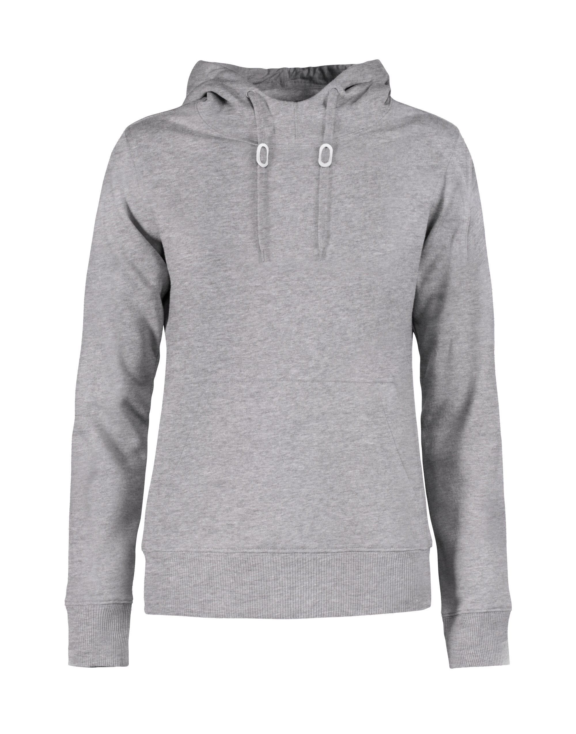 PE2262050 Grey Melange Ladies Fastpitch Hooded Sweatshirt